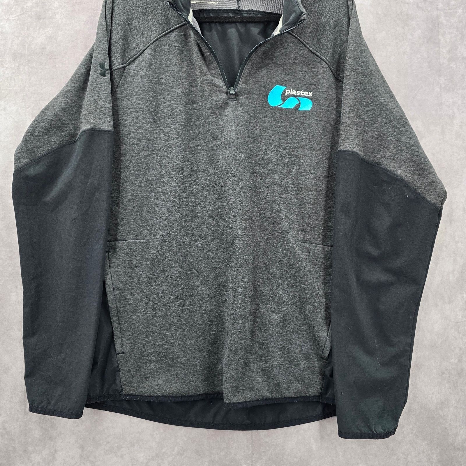 Under Armour Under Armour Gray Black Half Zip Jacket Extra Large Mens XL Size US XL / EU 56 / 4 - 3 Thumbnail