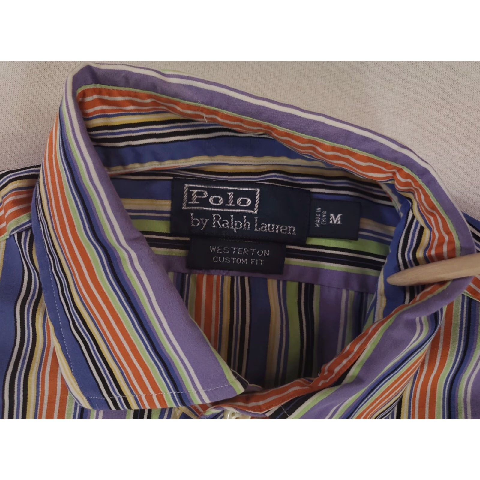 Polo Ralph Lauren Polo Ralph Lauren Westerton Striped Long Sleeve Shirt Mens M Multicolor Custom Fit Vertical Button-Up Size US M / EU 48-50 / 2 - 3 Thumbnail