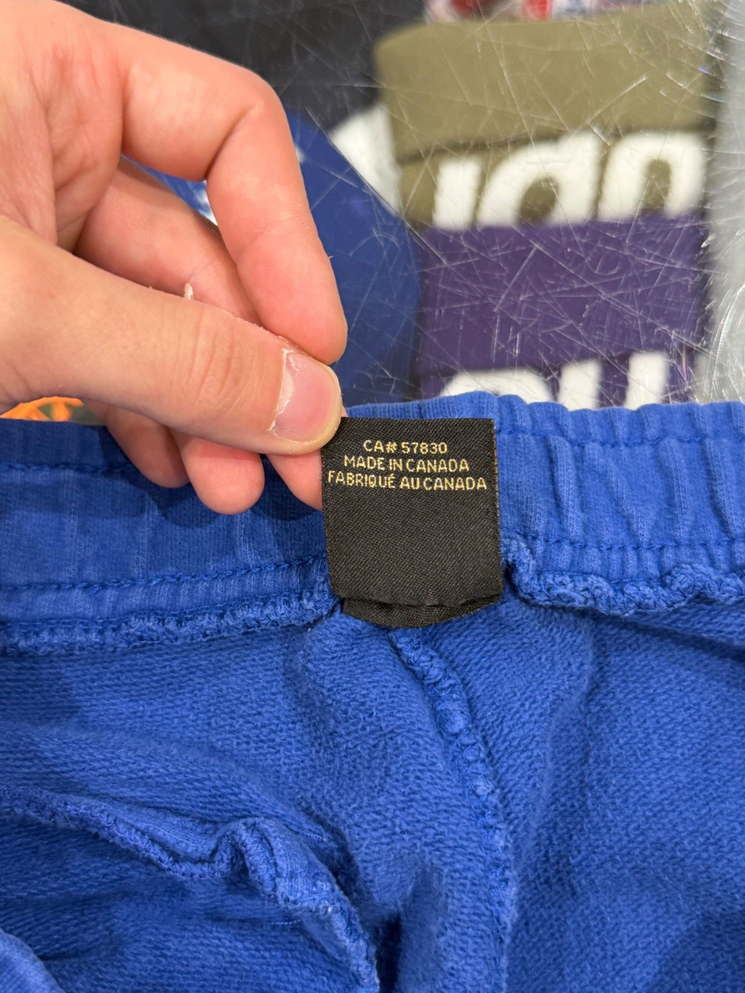 October's Very Own OVO Small Embroidered Owl Logo Sweatpants Blue Size US 34 / EU 50 - 9 Thumbnail