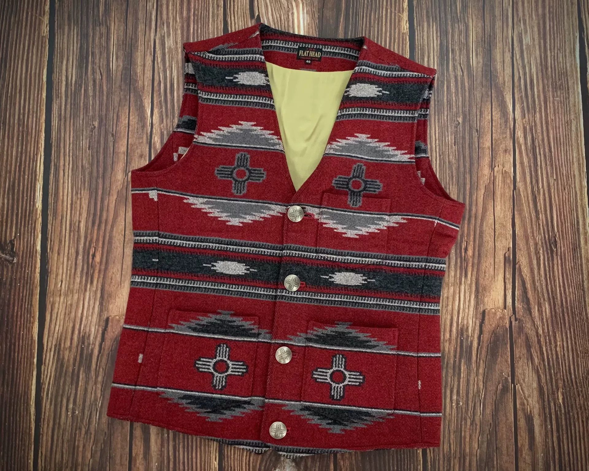 The Flat Head Flat Head Navajo Vest Size US XXS / EU 40 - 1 Thumbnail
