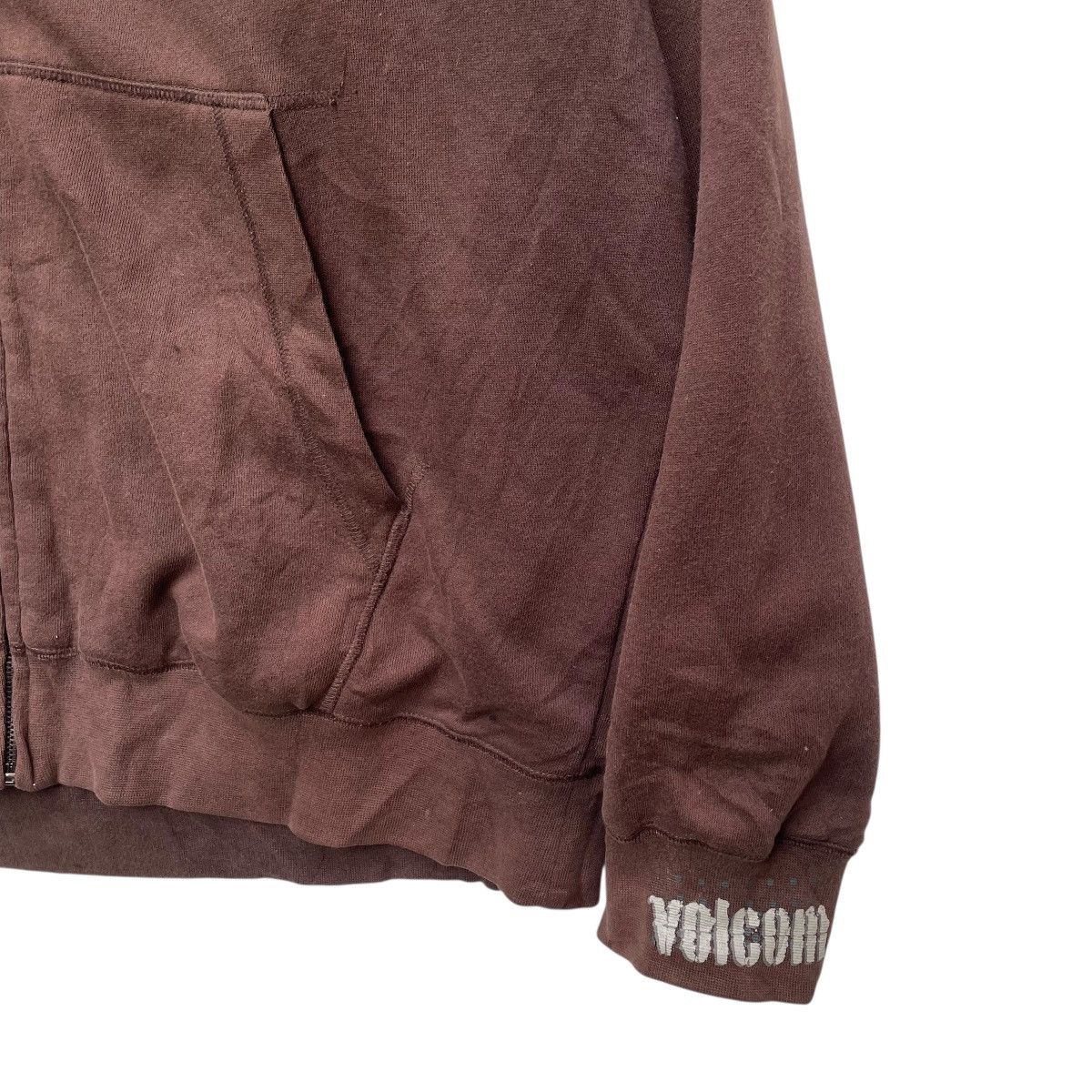 Volcom × Welcome Skateboards 💥Vintage Volcom Shearling Zipper Up Sweater Jacket Size US L / EU 52-54 / 3 - 5 Thumbnail