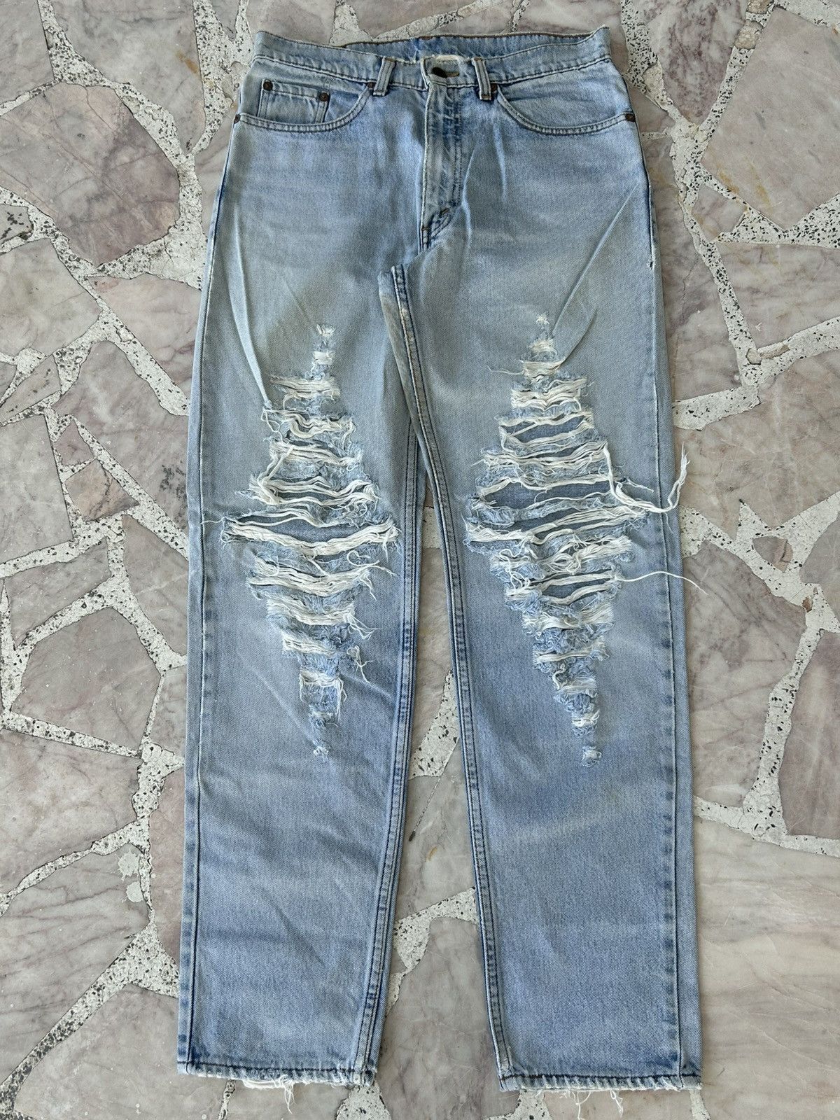 Levi's Levis Japan 501 Ripped Vintage Denim Size US 31 - 1 Thumbnail