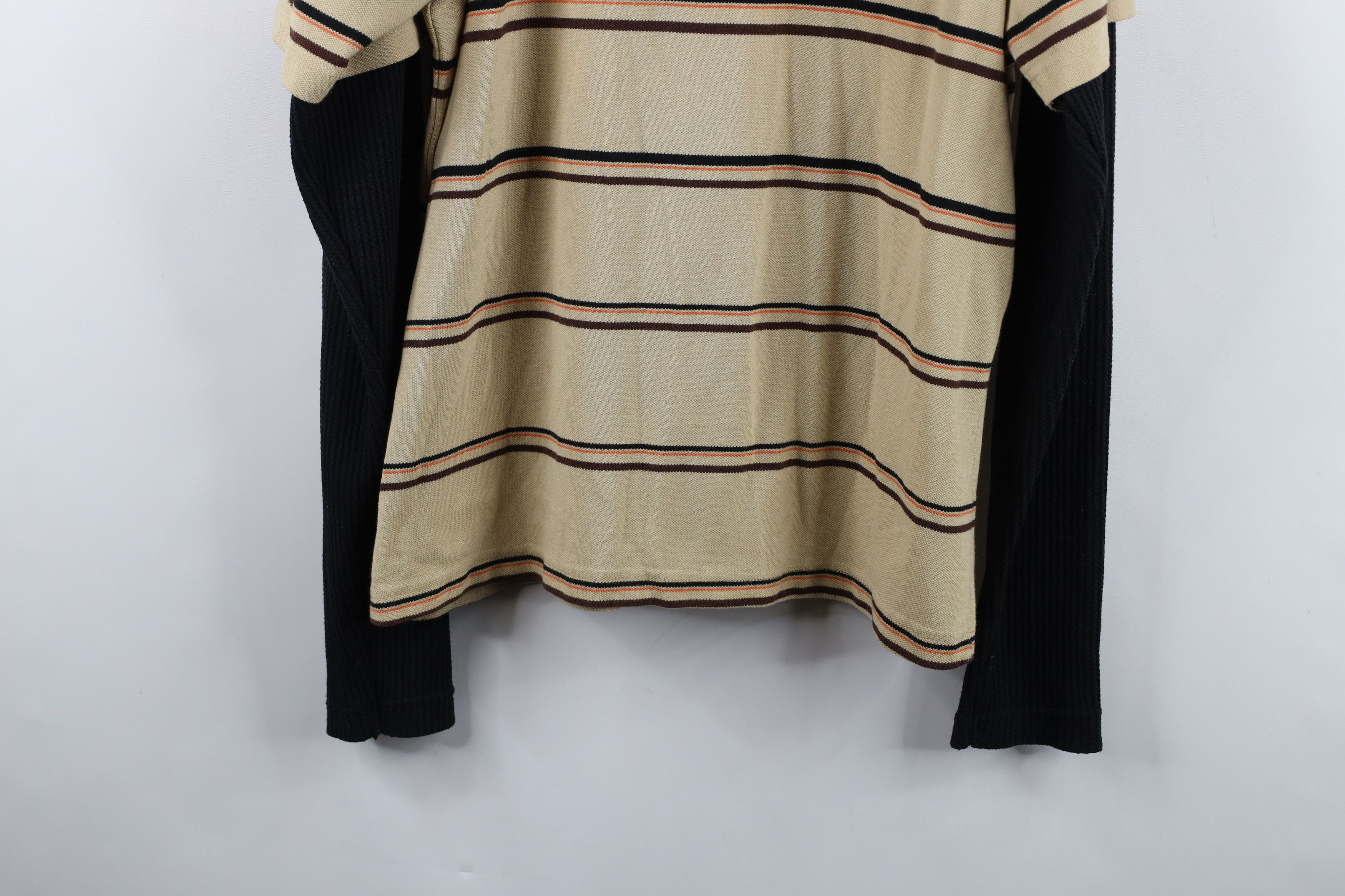 Vintage Vintage Y2K Streetwear Striped Long Sleeve Polo Shirt Size US L / EU 52-54 / 3 - 13 Thumbnail