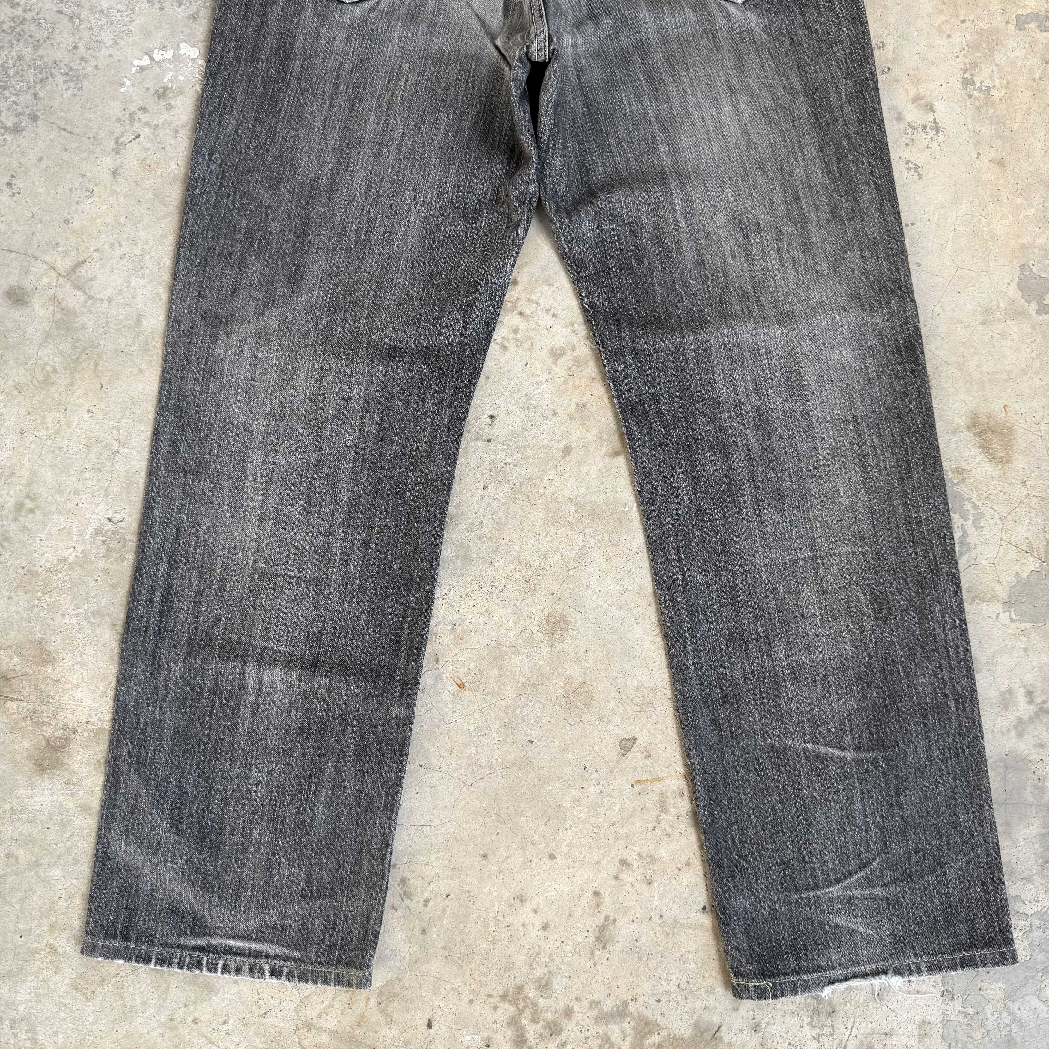 Lee Vintage Lee Rider Black Faded Denim Jeans Size US 33 - 11 Thumbnail