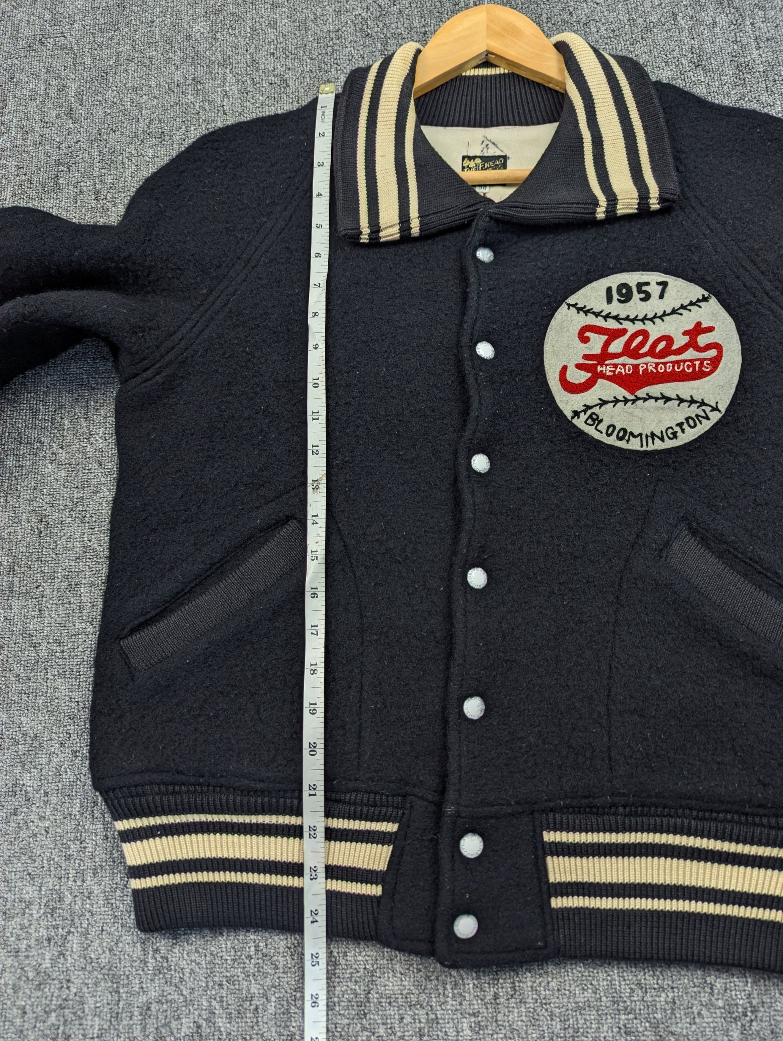 The Flat Head Vintage The Flat Head Wool Varsity Baseball Jacket Size 38 Size US M / EU 48-50 / 2 - 20 Thumbnail