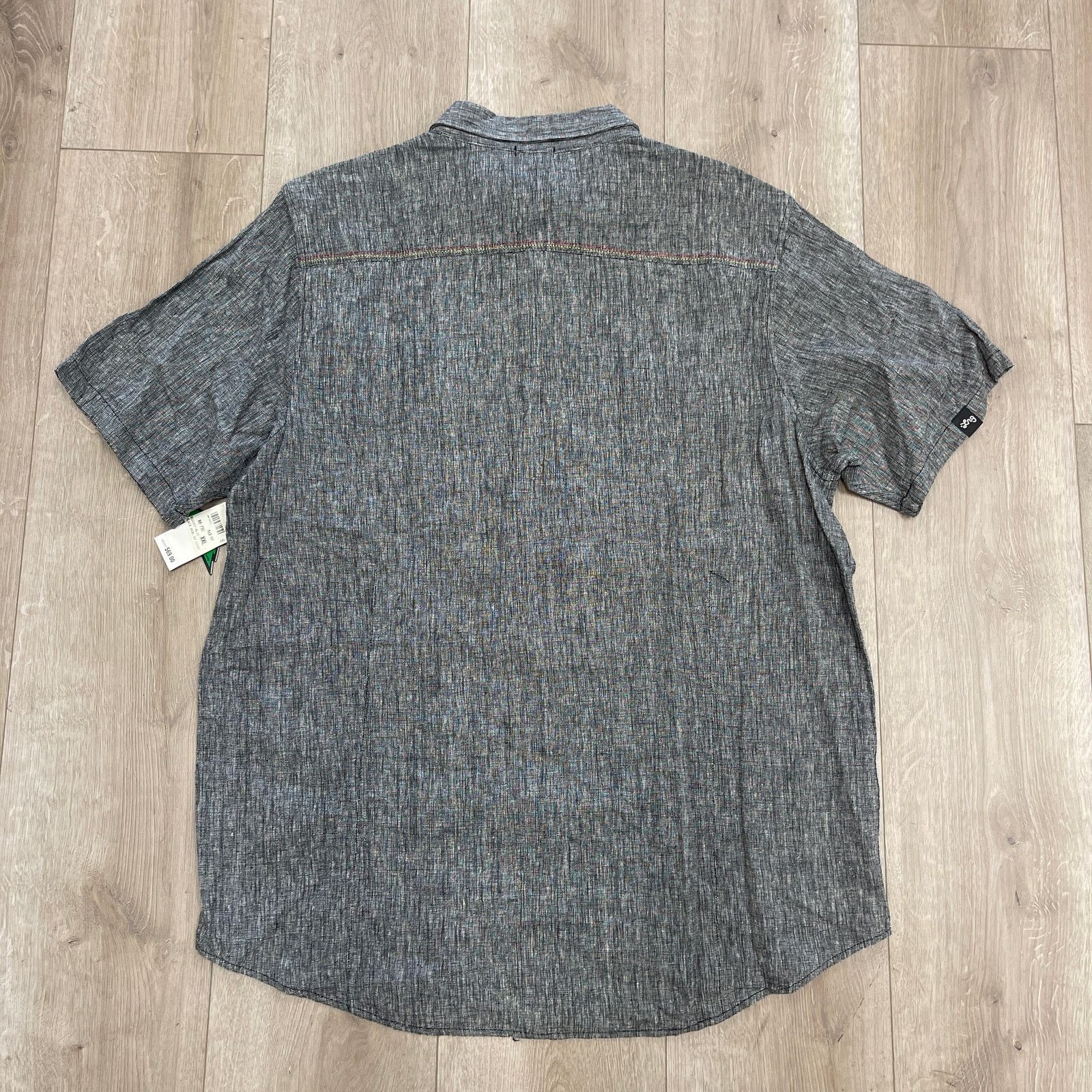 LRG × Vintage NWT LRG Wovens Black Rebel Button Up Short Sleeve Shirt 2XL Size US XXL / EU 58 / 5 - 8 Thumbnail