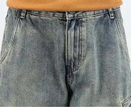 VIBE Stretch Men's Jeans Washed Motorcycle Trousers Size US 31 - 4 Thumbnail
