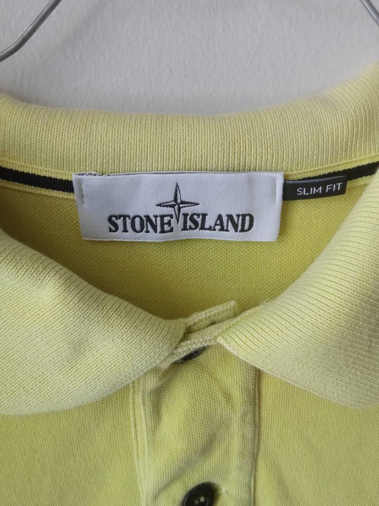 Stone Island Authentic stone island yellow polo shirt Size US L / EU 52-54 / 3 - 3 Thumbnail