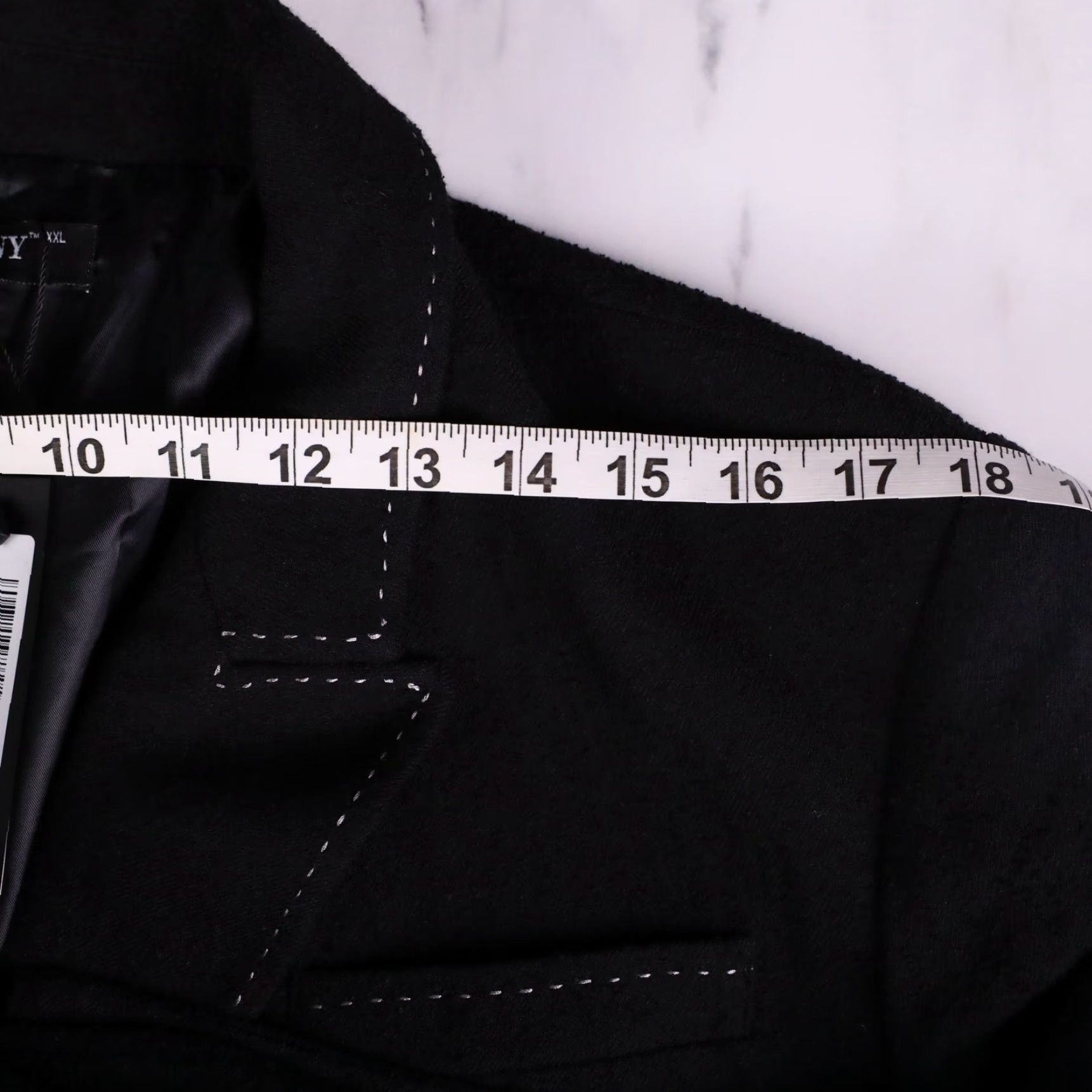 Doublet TRNY USA Oversized Blazer Jacket Women's XXL Black Double Breasted NWT Pattern Solid with Contrast Stitching Short Jacket Adults Women Size XXL / US 16-18 / IT 52-54 - 6 Thumbnail