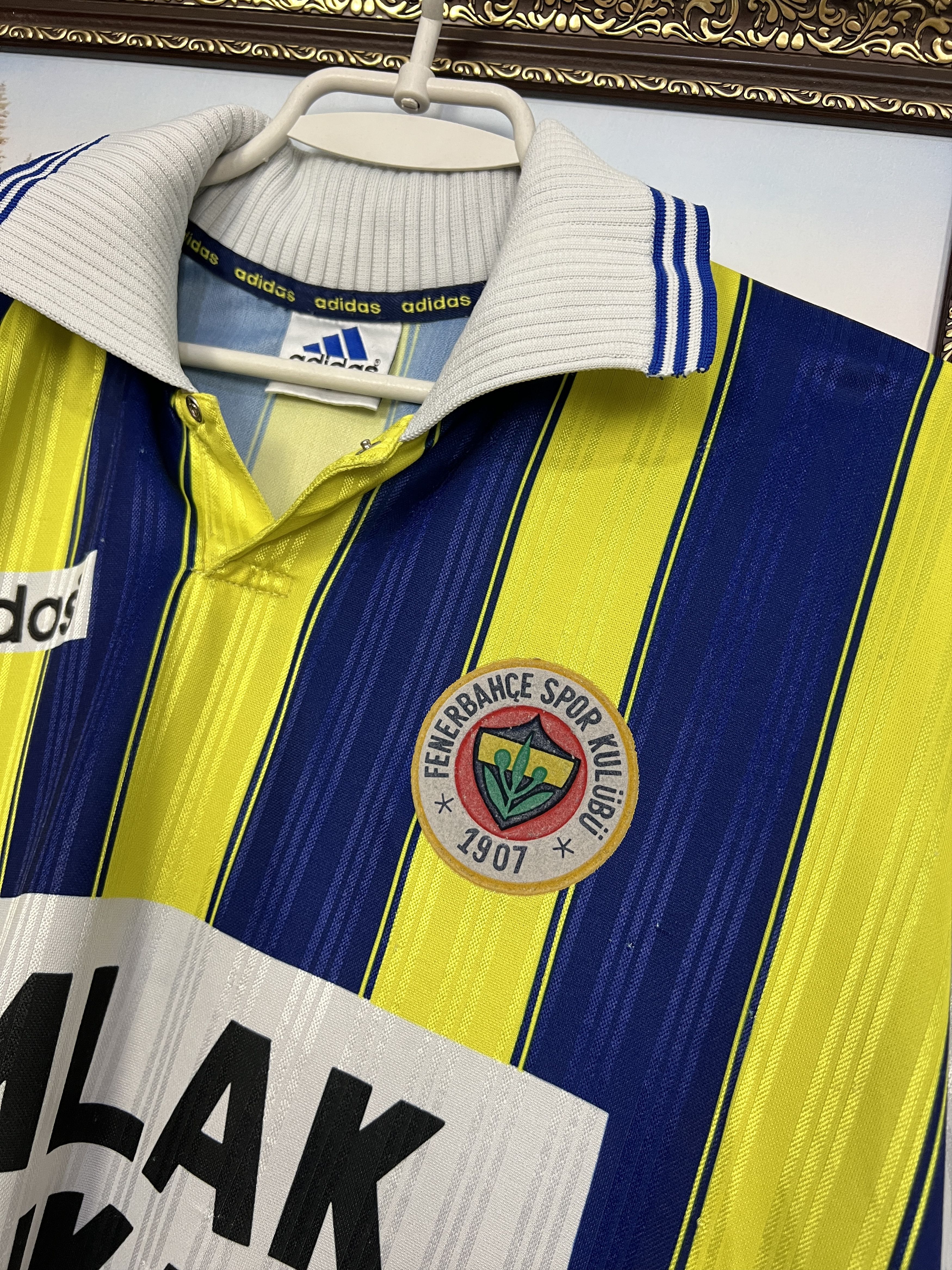 Adidas Fenerbahce football shirt Soccer Match Long Sleeve Jersey Size US XL / EU 56 / 4 - 4 Thumbnail