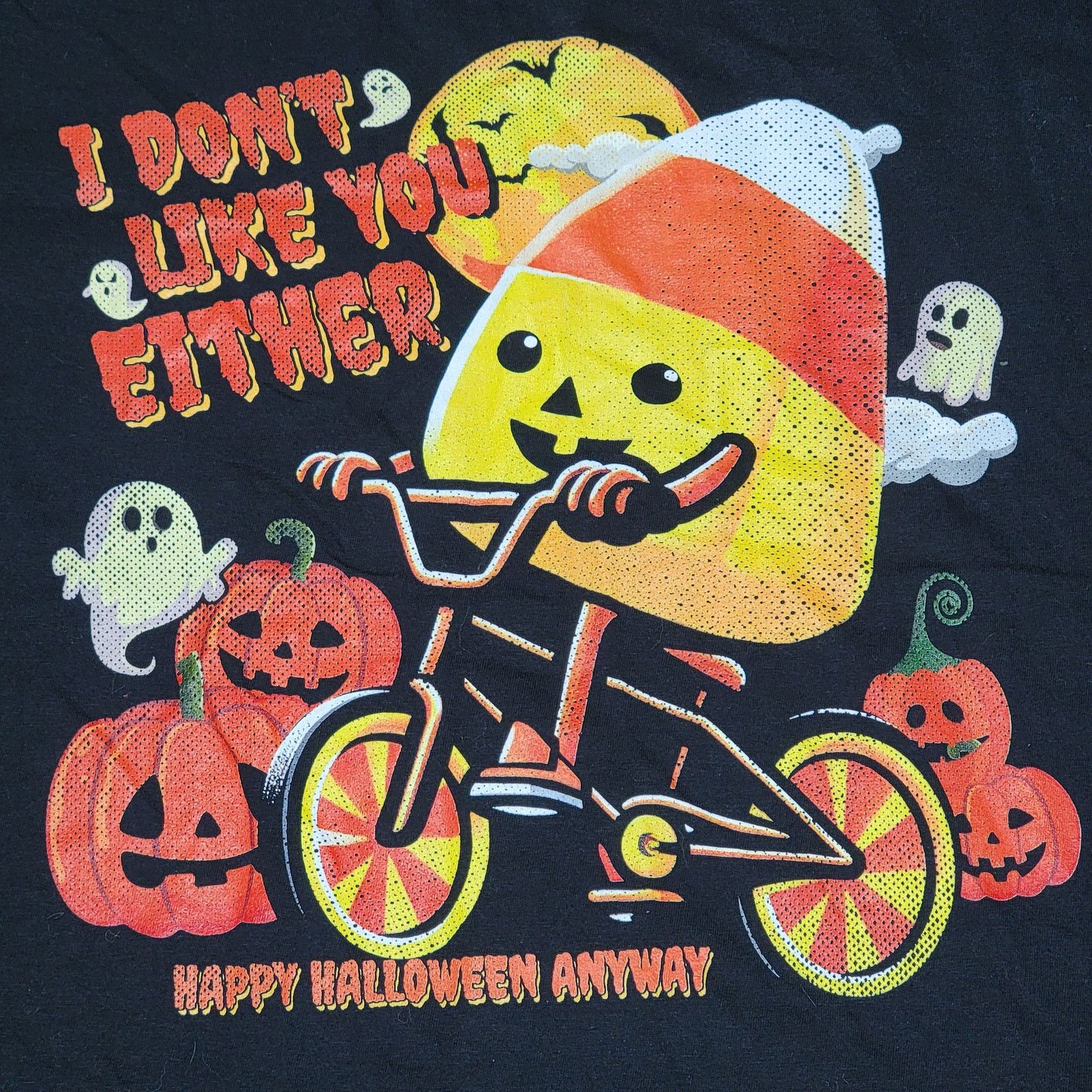 Gildan Candy Corn Unisex Tee "I Don't Like You Either" - Size Large Size US L / EU 52-54 / 3 - 2 Thumbnail