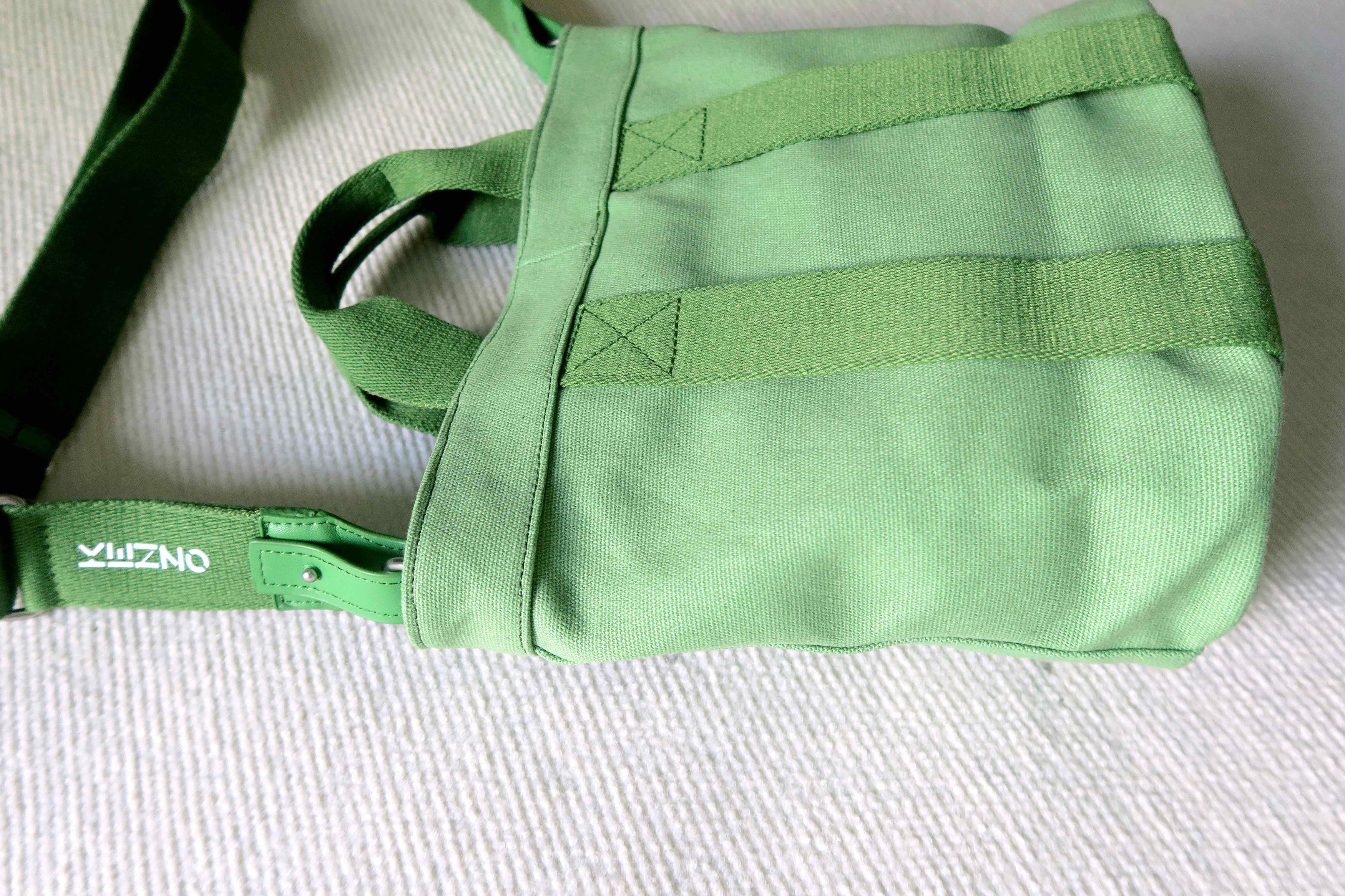 Kenzo KENZO Logo Green Cotton Canvas Top Handle Ccrossbody Bag Size ONE SIZE - 10 Thumbnail
