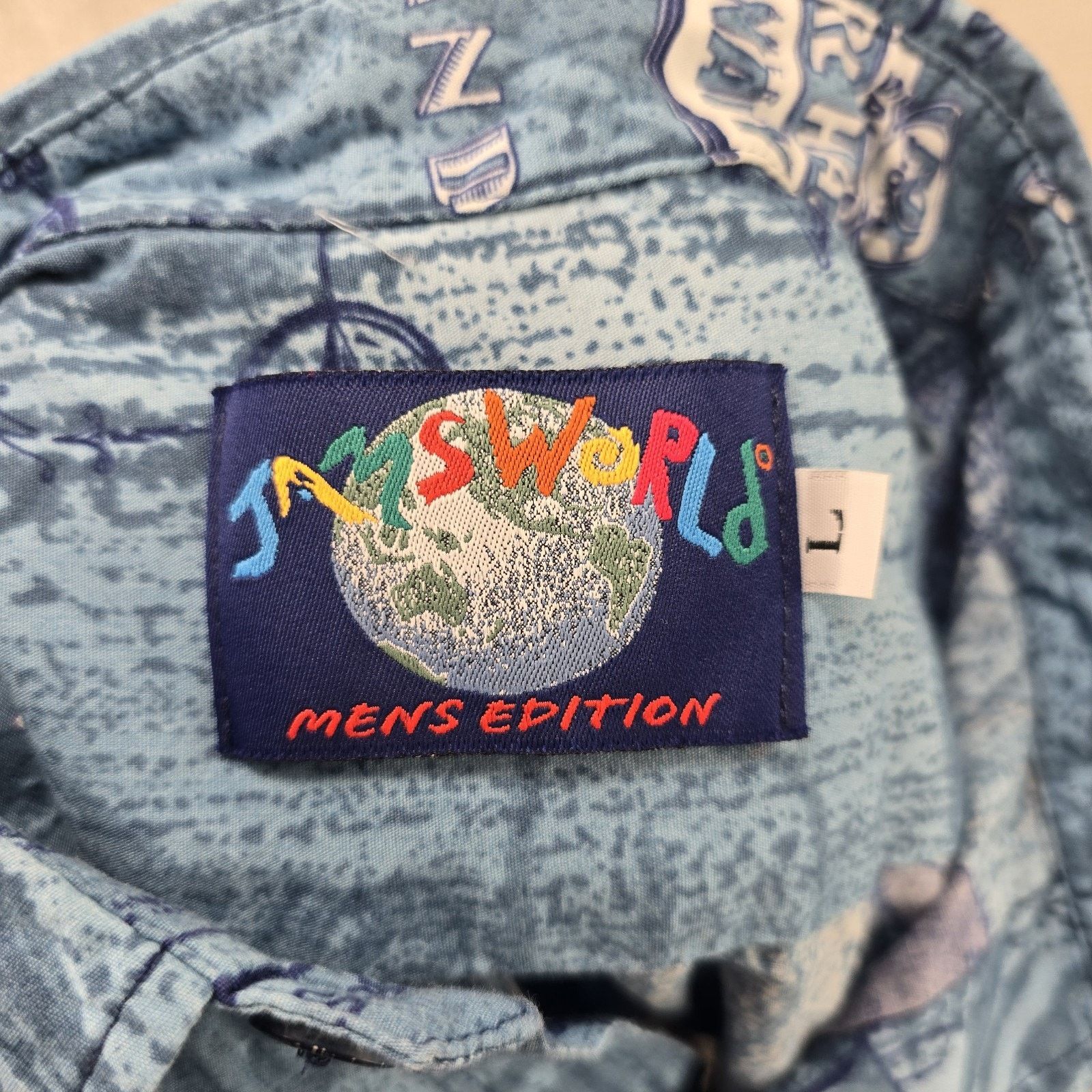 Jams World Jams World Shirt Mens Large Blue Pearl Harbor Navy Print Size US L / EU 52-54 / 3 - 3 Thumbnail