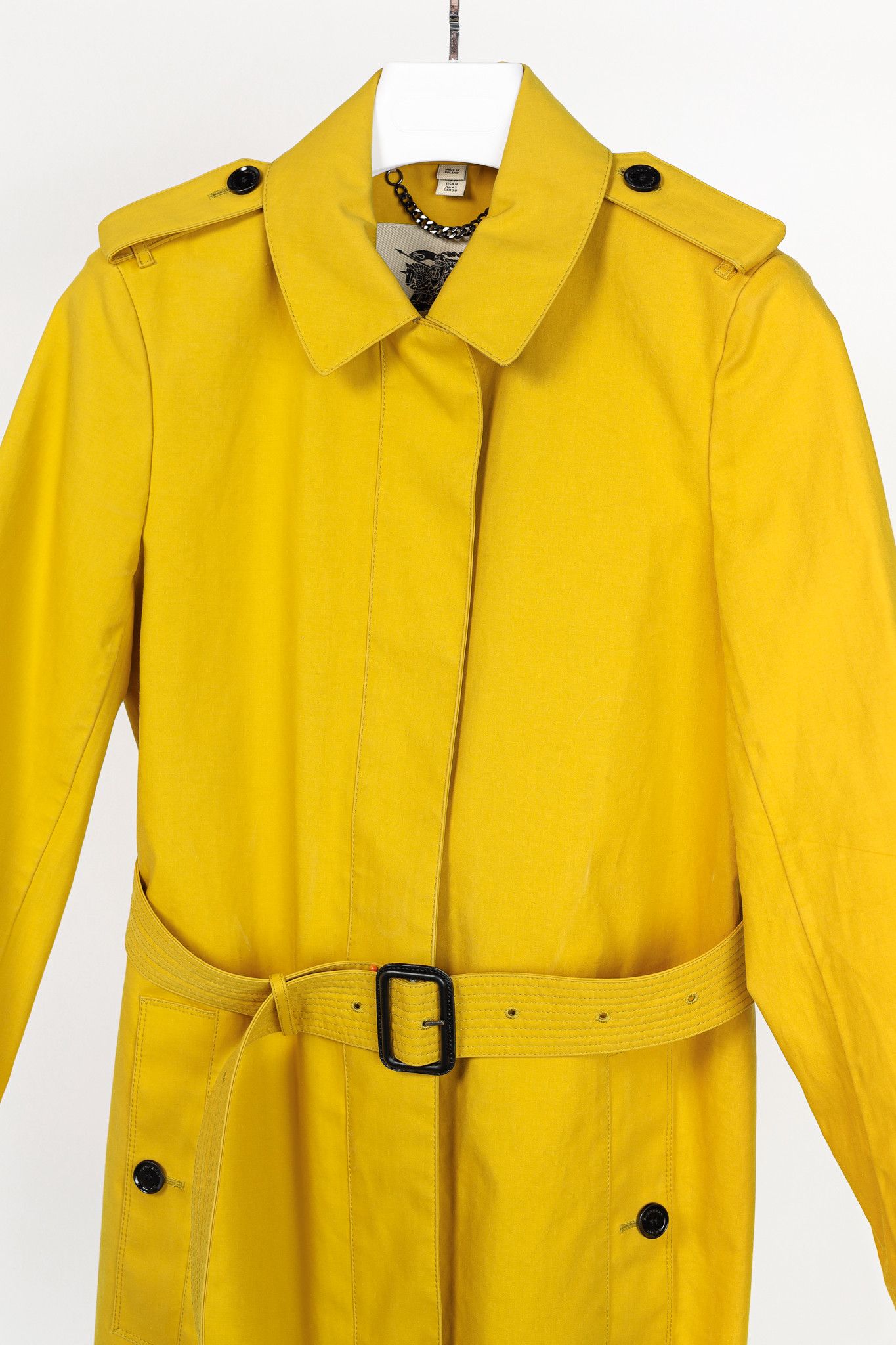 Burberry Burberry Dandelion Mid-Length Bonded Cotton Trench Coat Size M / US 6-8 / IT 42-44 - 3 Thumbnail