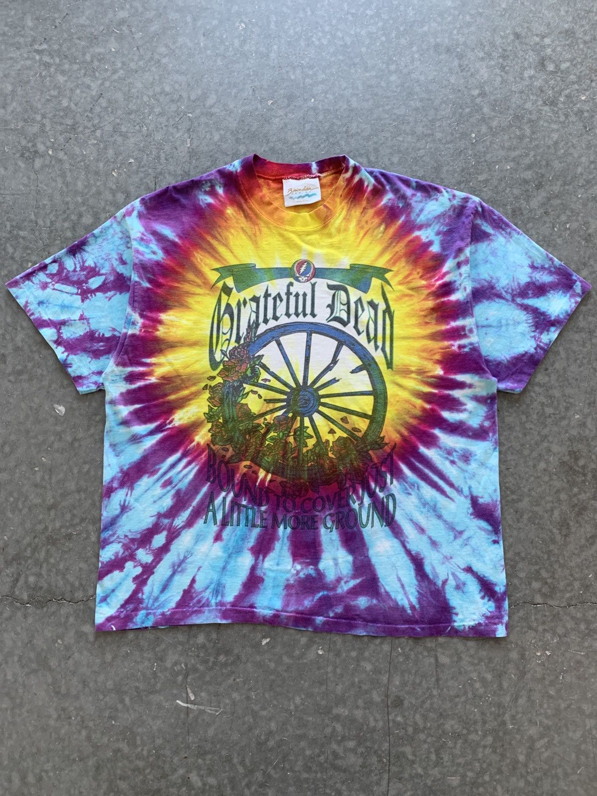 image of Crazy Vintage 90's Grateful Dead Lot Tee Mr. Natural R Crumb in Tie Dye, Men's (Size XL)