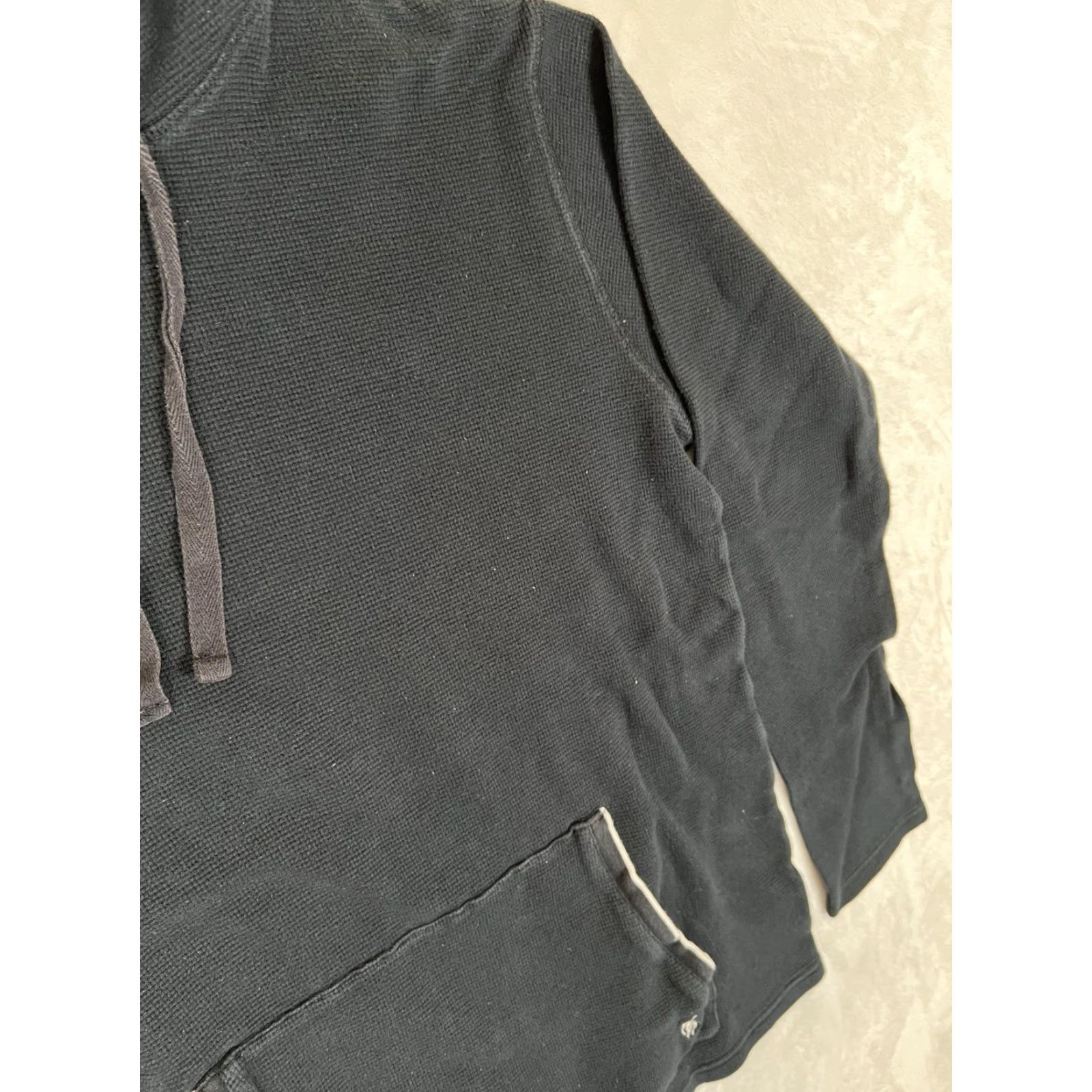 Polo Ralph Lauren Polo Ralph Lauren Sleepwear Hoodie Mens Large Black Waffle Knit Pajama Top Size US L / EU 52-54 / 3 - 4 Thumbnail