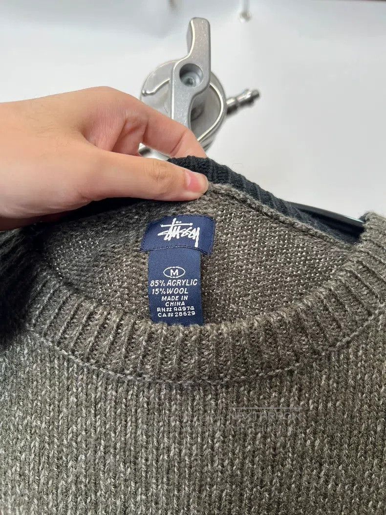 Stussy Stussy Variegated wool blend embroidery sweater Size US M / EU 48-50 / 2 - 3 Thumbnail