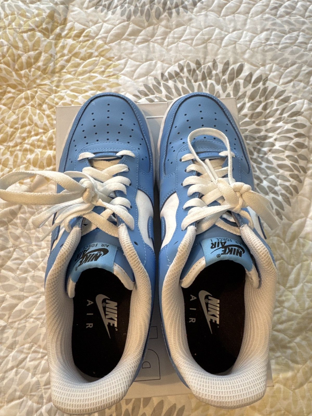 Nike Unc blue custom Nike Air Force 1 Size US 9 / EU 42 - 6 Thumbnail