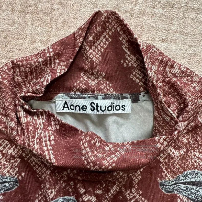 Acne Studios Acne Studios All-Over Printed High-Neck Long Sleeve T-Shir Size US M / EU 48-50 / 2 - 3 Thumbnail