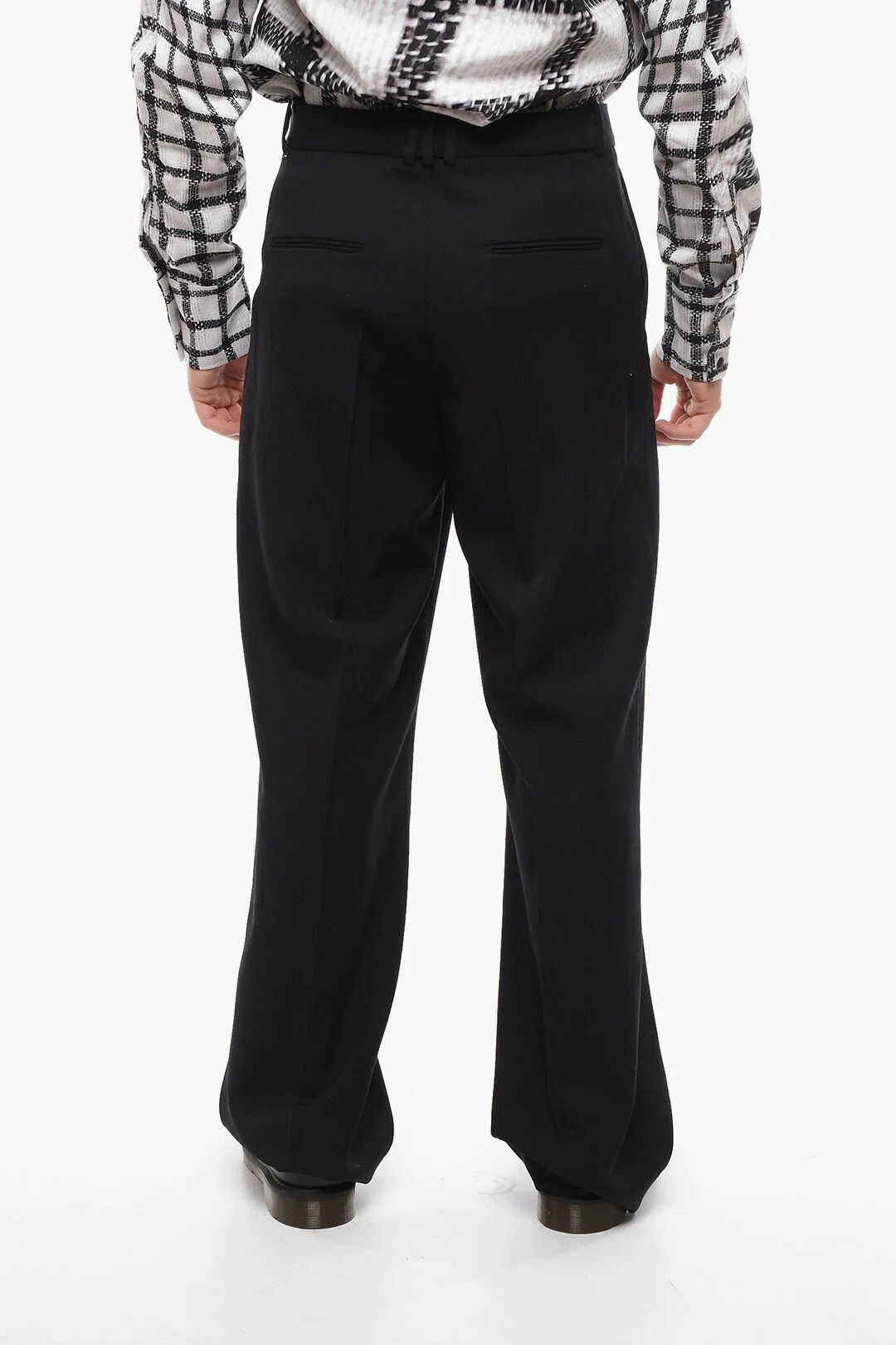 Balmain og1mm0326 Baggy Relaxed-Fit Pant in Black Size US 34 / EU 50 - 2 Thumbnail