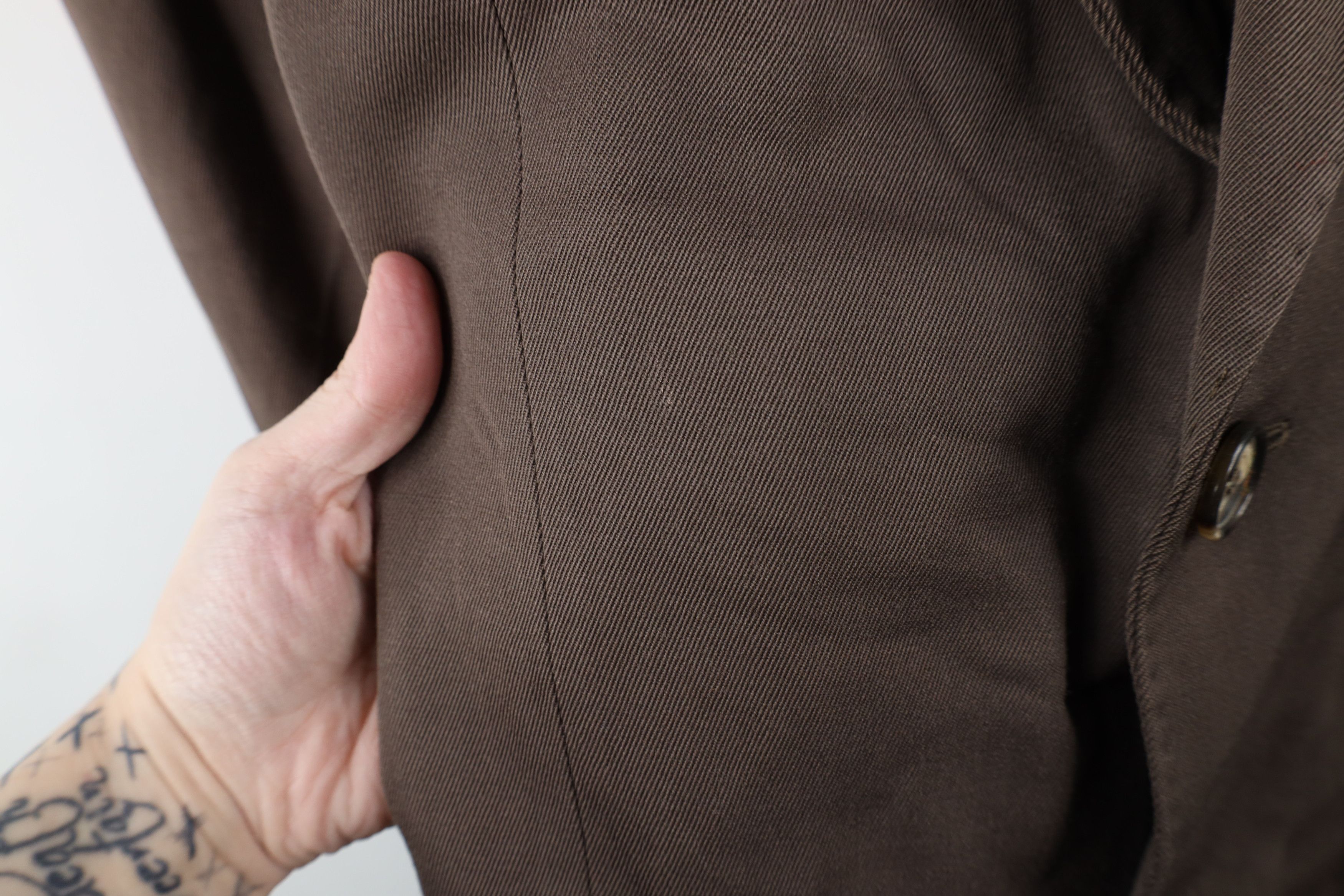 Vintage Vintage 70s Streetwear Suit Coat Jacket Brown W Germany Size US L / EU 52-54 / 3 - 4 Thumbnail