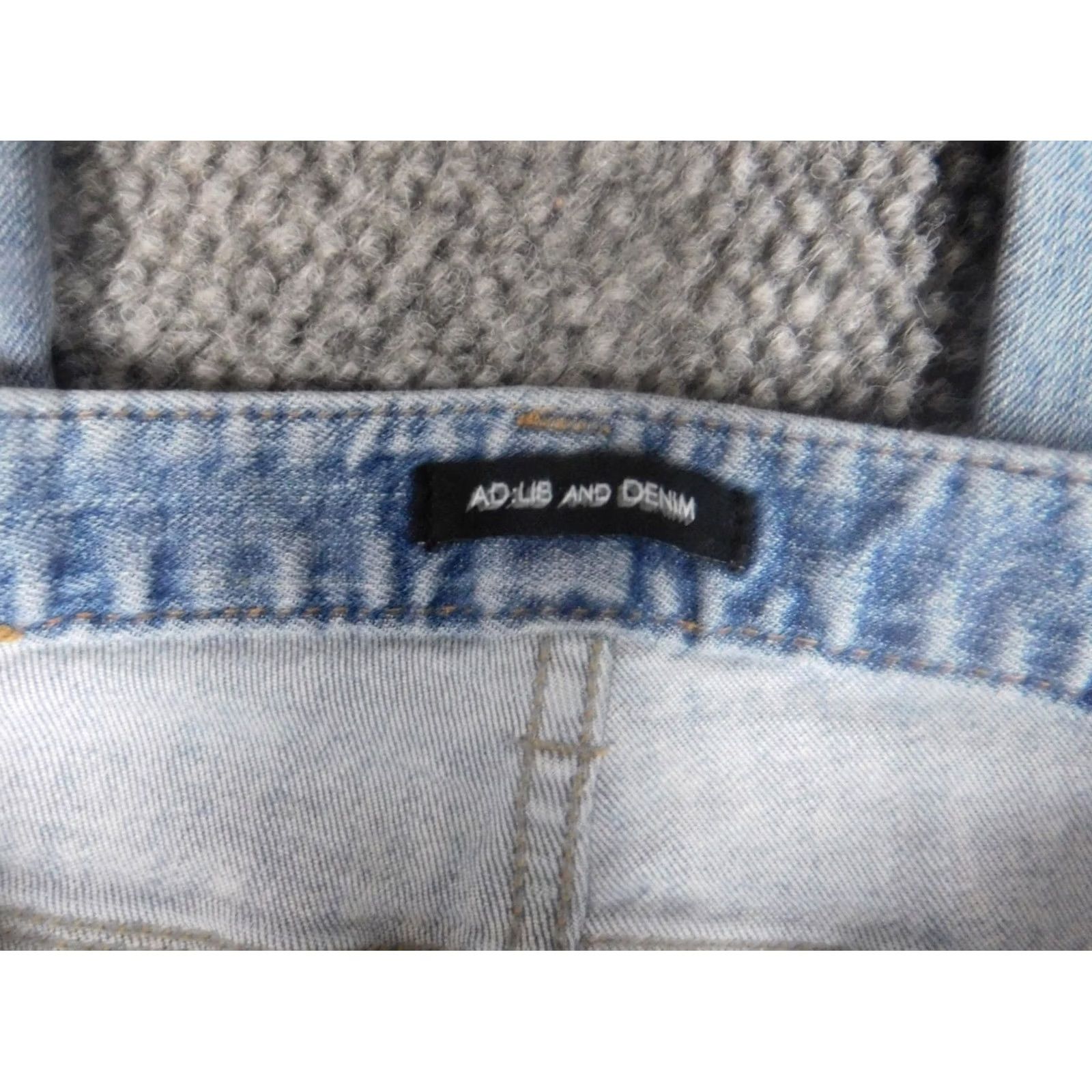 Denime Ad Lib & Denim Jeans Womens Small Blue Straight Regular Stretch 28in Inseam 24in Zip Denim Size 28" / US 6 / IT 42 - 4 Thumbnail