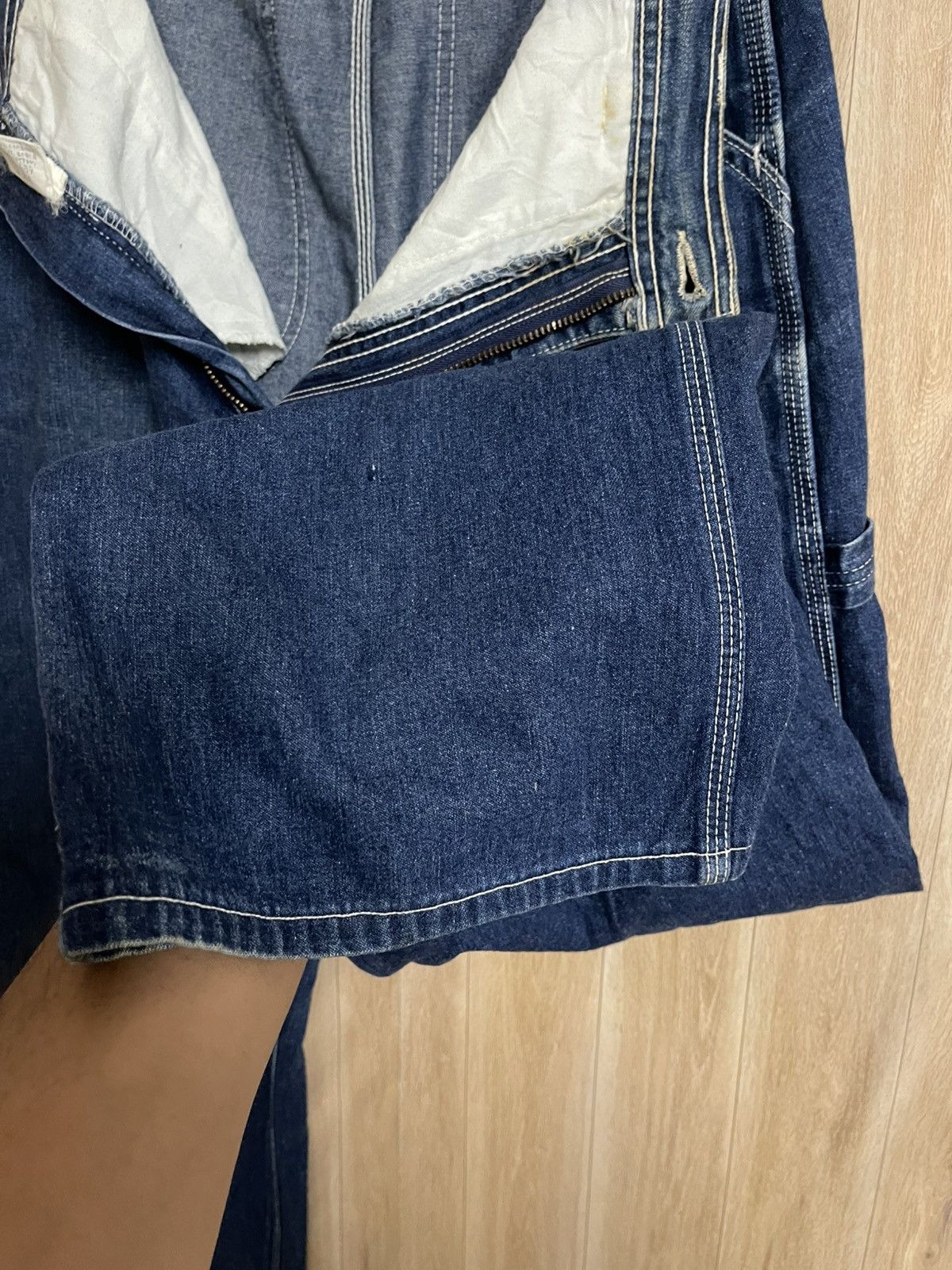 Vintage Vintage 60’s Carpenter Pants W33 L42 Buckle Back by Bobson Size US 33 - 16 Thumbnail
