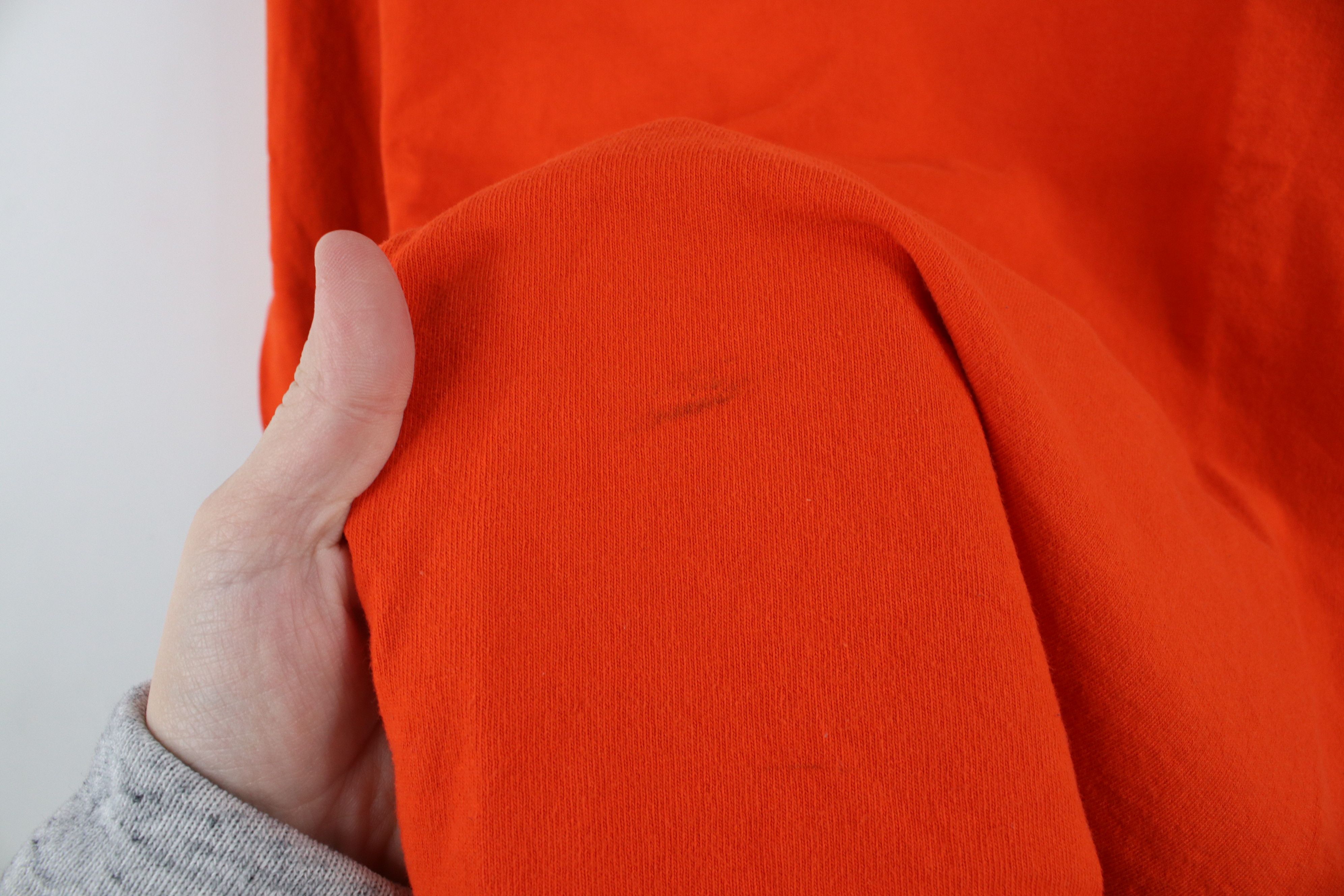 Vintage Vintage 90s Streetwear Cotton Long Sleeve T-Shirt Orange Size US L / EU 52-54 / 3 - 5 Thumbnail