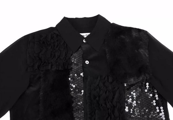 Comme des Garcons Comme Des Garcons Black Retro Sequin Shirt Size XS / US 0-2 / IT 36-38 - 3 Thumbnail
