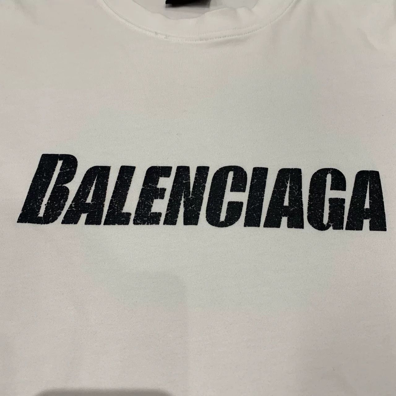 Balenciaga white balenciaga logo short sleeve shirt Size US XS / EU 42 / 0 - 6 Thumbnail