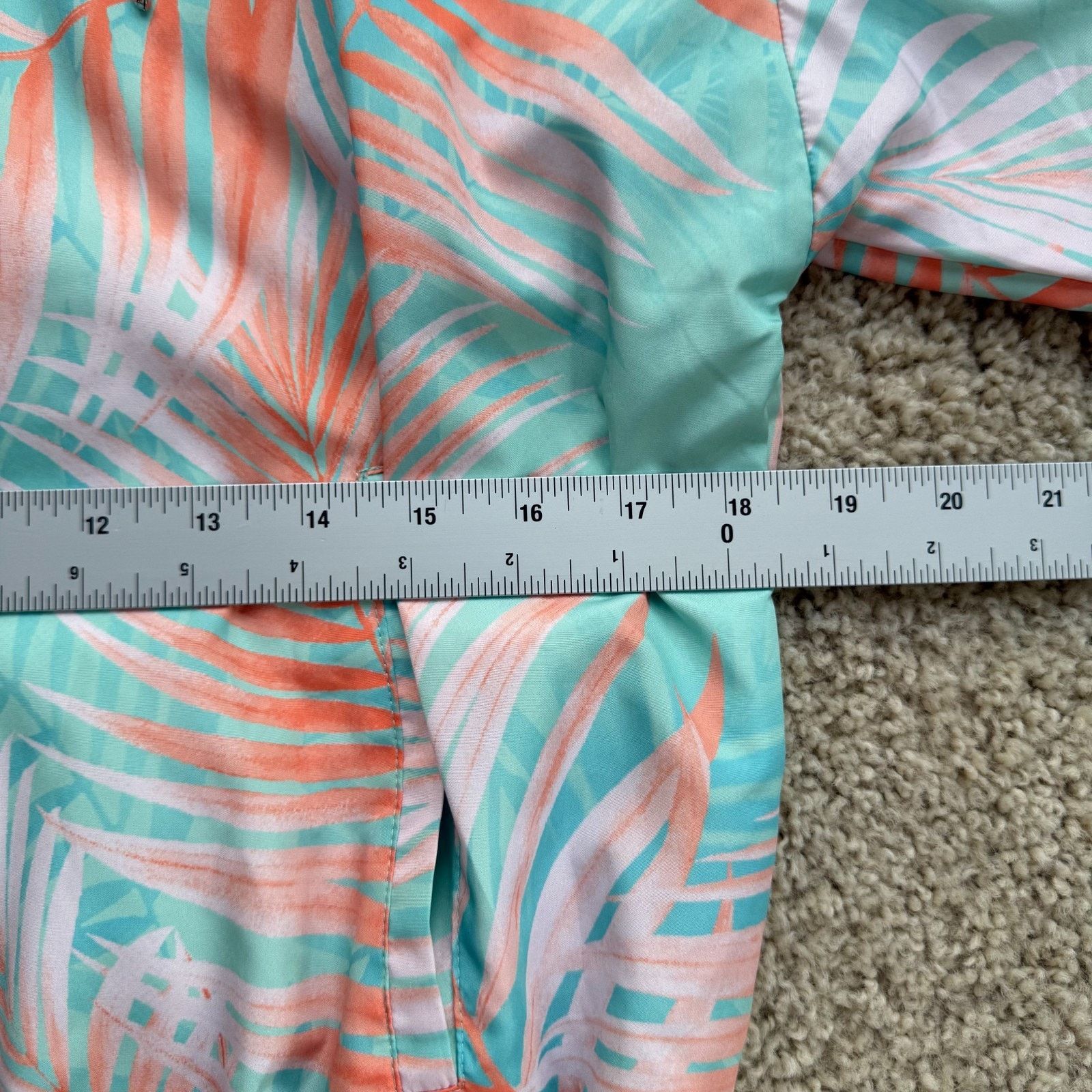 Forever 21 Forever 21 Tropical Palm Windbreaker Jacket S Crop Hooded Size S / US 4 / IT 40 - 6 Thumbnail