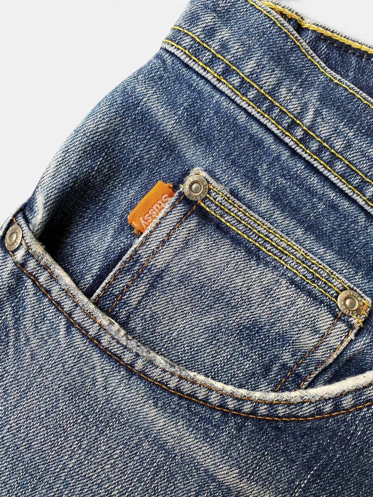 Stussy Vintage stussy Distressed Rough and rugged workgear Jeans Size US 32 / EU 48 - 10 Thumbnail