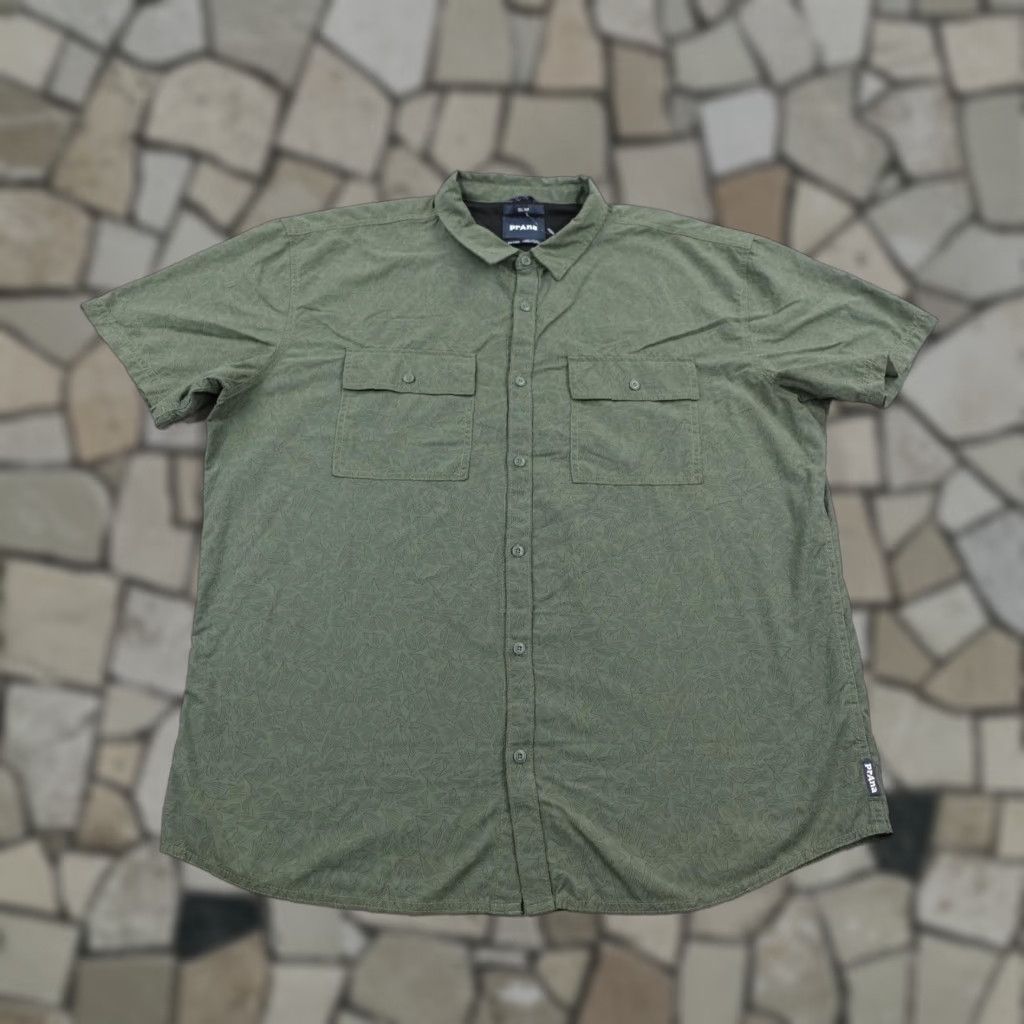 Prana Prana Shirt Mens 2XL Green Sutherlin Printed Button Up Slim Fit Vented Fishing Size US XXL / EU 58 / 5 - 1 Thumbnail