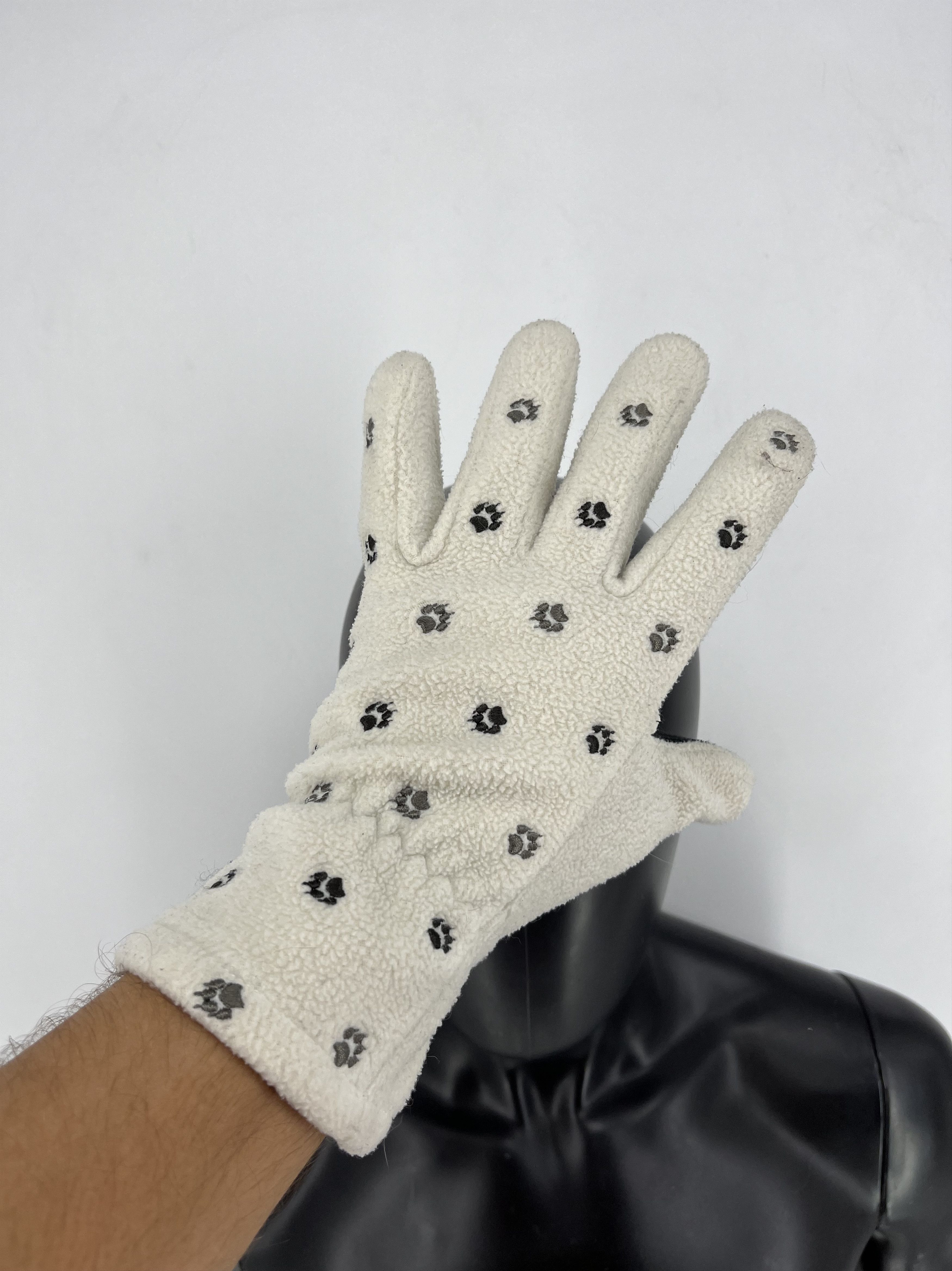 Jack Wolfskin Vintage Y2K Jack Wolfskin Fleece Outdoor Gloves Size ONE SIZE - 1 Thumbnail