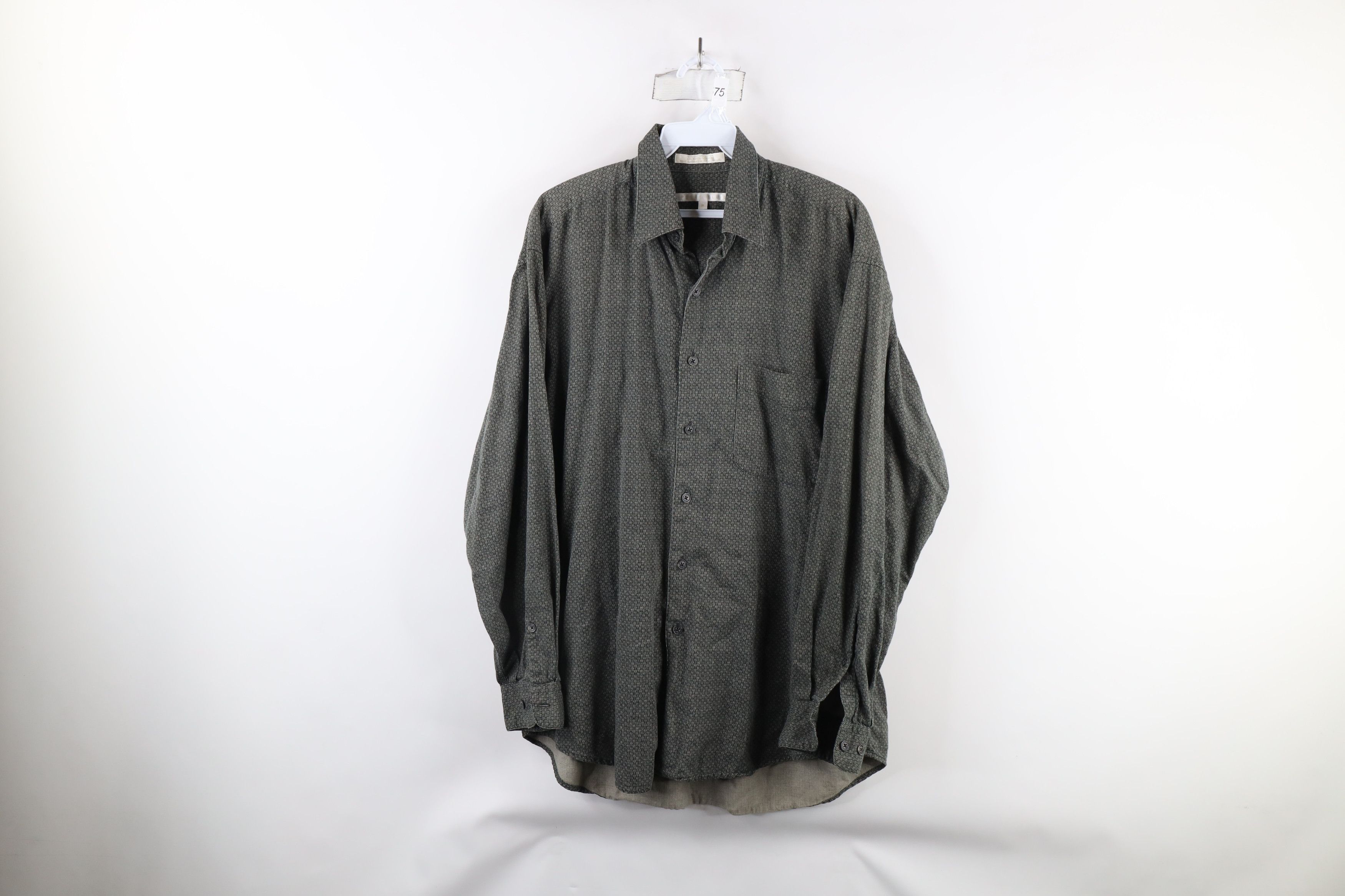Vintage Vintage 90s Streetwear Blend Collared Button Shirt Green Size US M / EU 48-50 / 2 - 1 Thumbnail