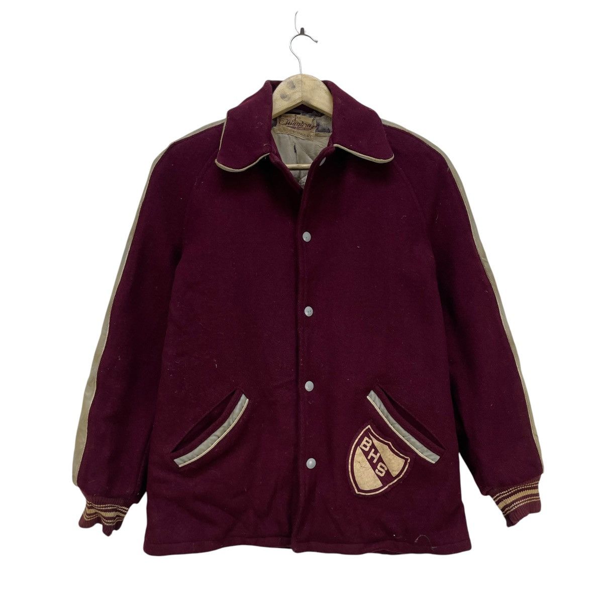 Champion 💥Vintage 60s Distressed Varsity Jacket Niaqara Buffalo BHS Size US S / EU 44-46 / 1 - 1 Thumbnail
