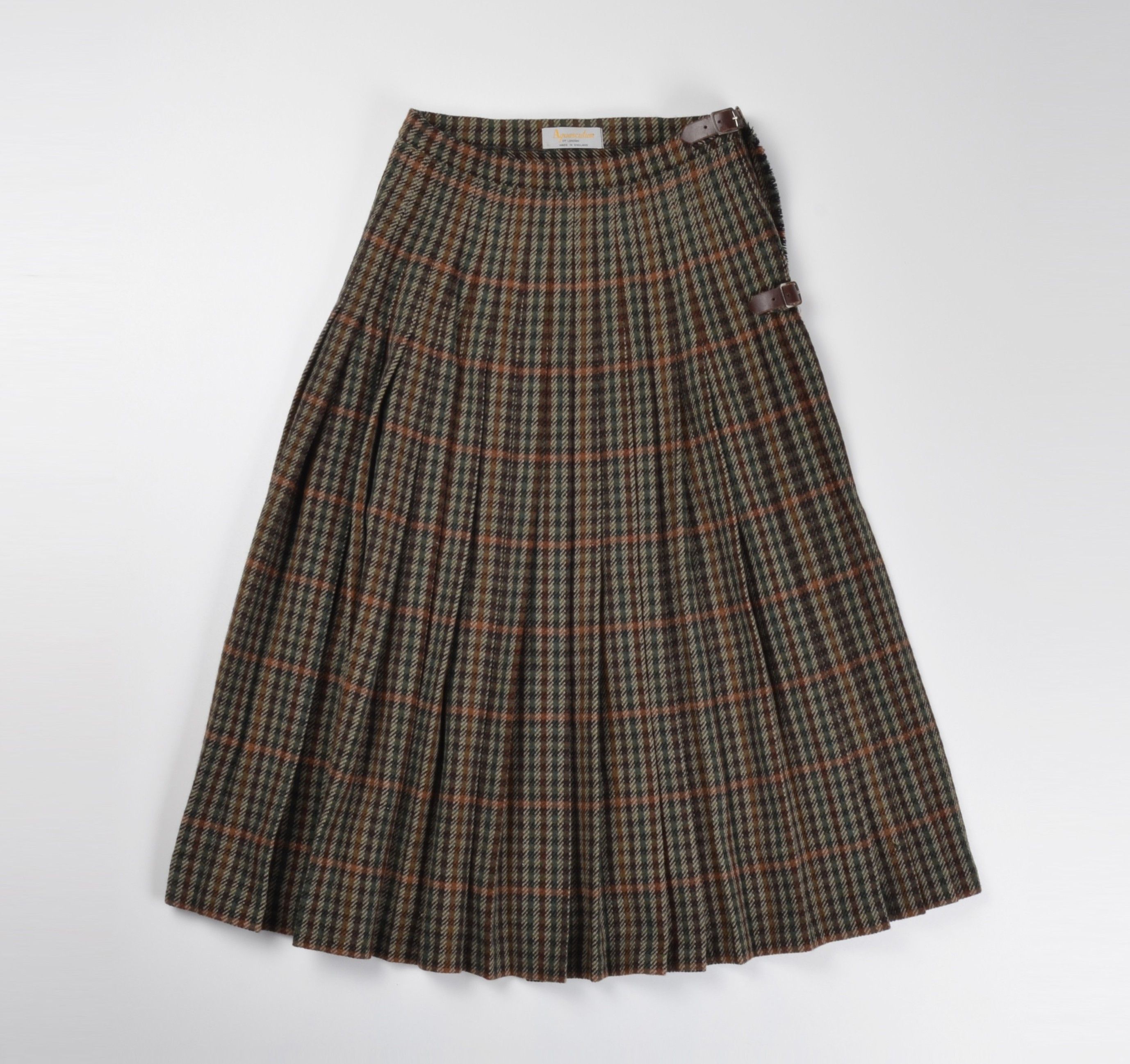 Aquascutum Vintage Aquascutum Tweed Suit Set Skirt Blazer Check Wool Size M / US 6-8 / IT 42-44 - 14 Thumbnail