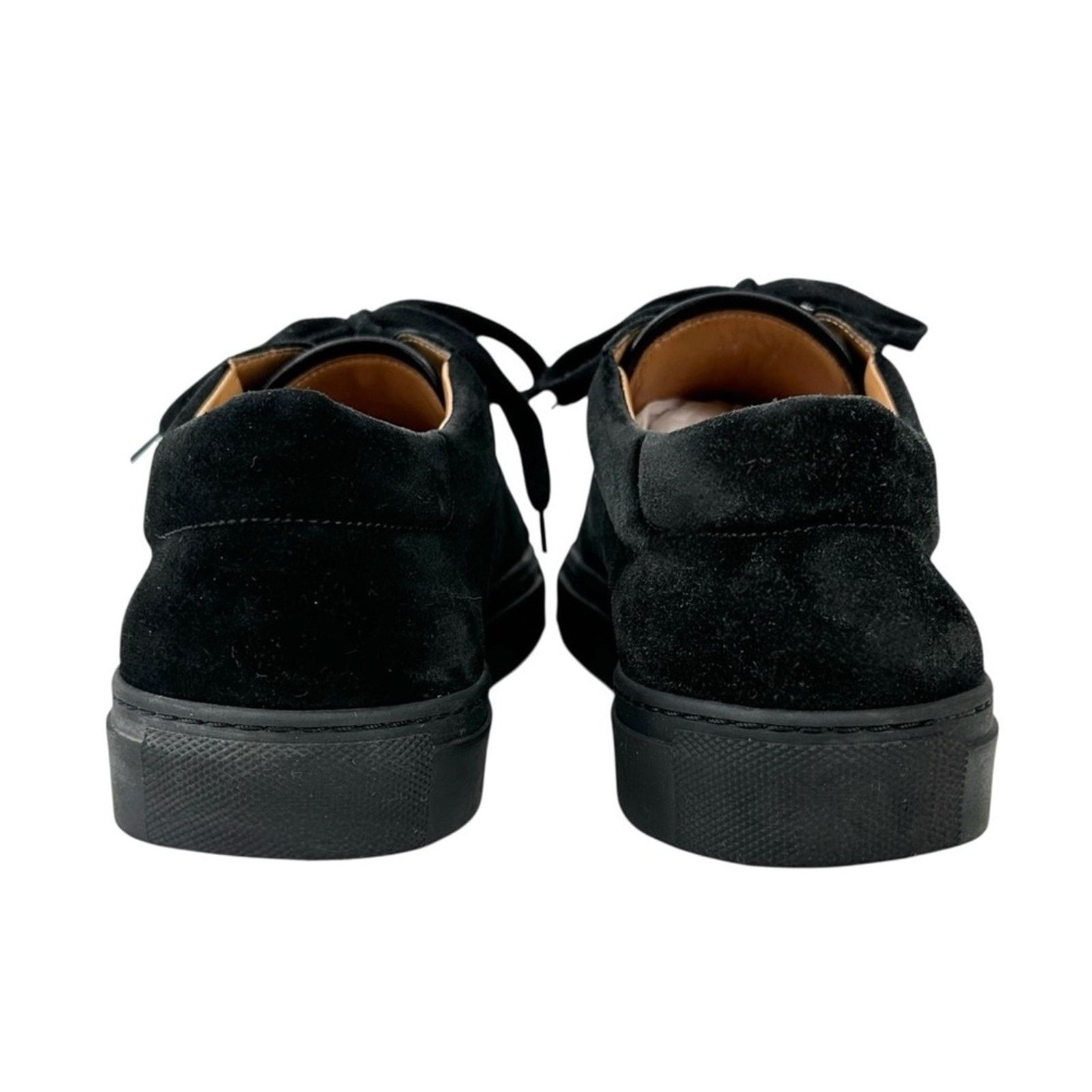 Ralph Lauren Black Suede Leather Lowtop Laceup Sneakers Shoes Size US 11 / EU 44 - 7 Thumbnail