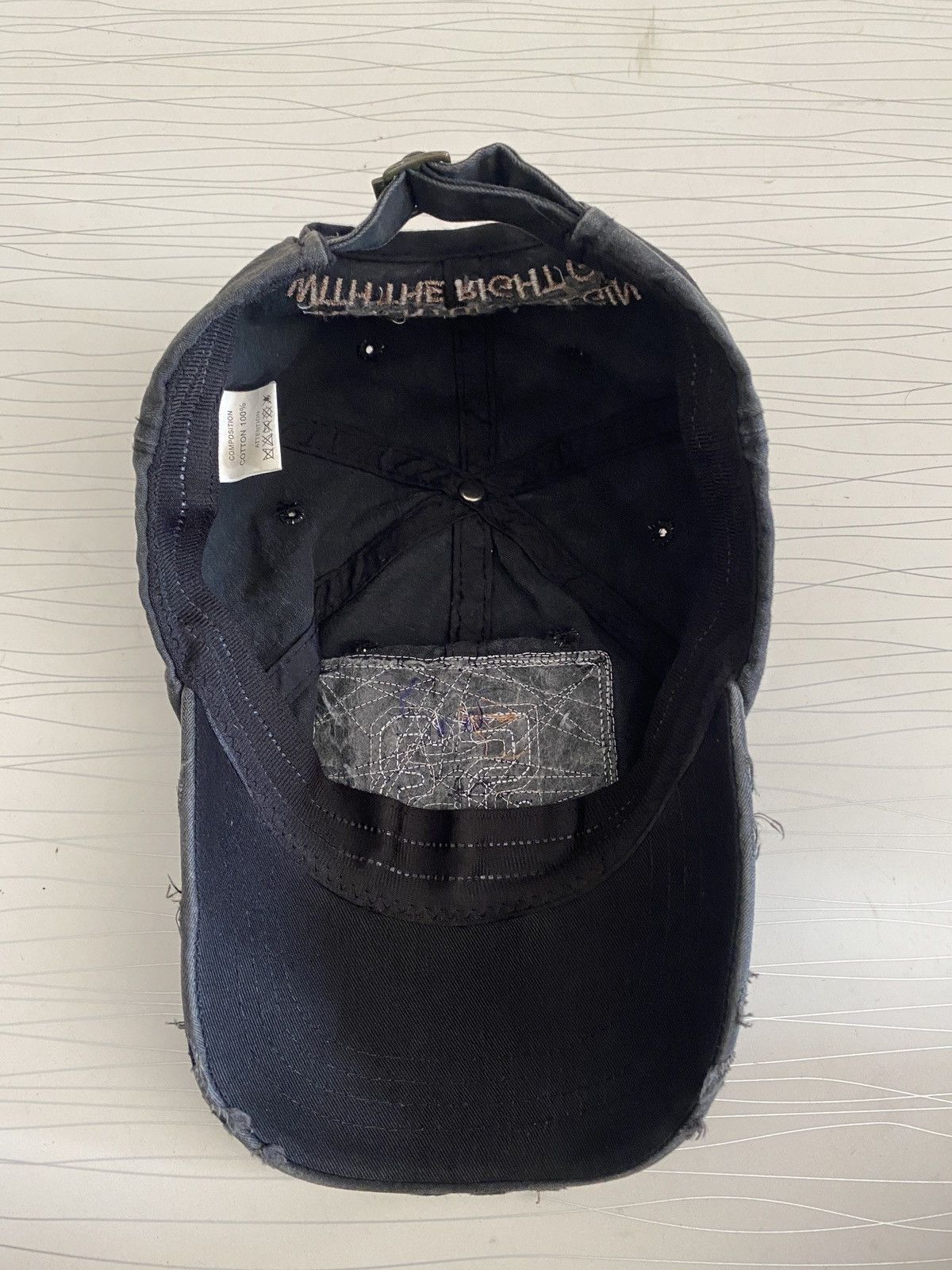 20471120 Adventures Begin Distressed Trucker Hat Size ONE SIZE - 8 Thumbnail