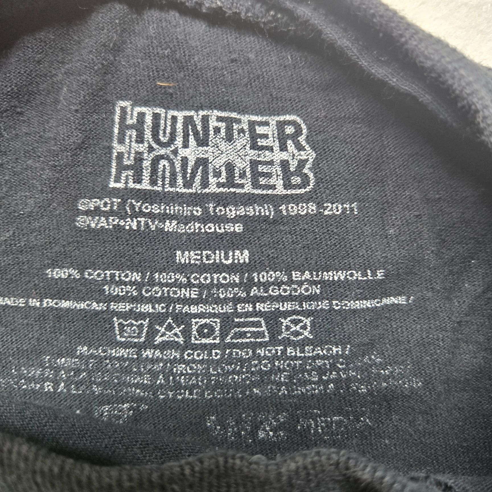 Hunter VINTAGE Hunter Manga Anime Black Short Sleeve T-Shirt Men Medium Cotton Jersey 90s Casual Size US M / EU 48-50 / 2 - 3 Thumbnail