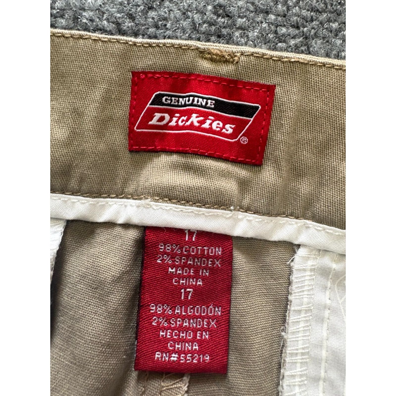 Dickies Dickies Pants Women Size 17 Khaki Beige Cotton Blend Work Wear Pants 90s Slim Women Size 38" / US 16 / IT 52 - 4 Thumbnail