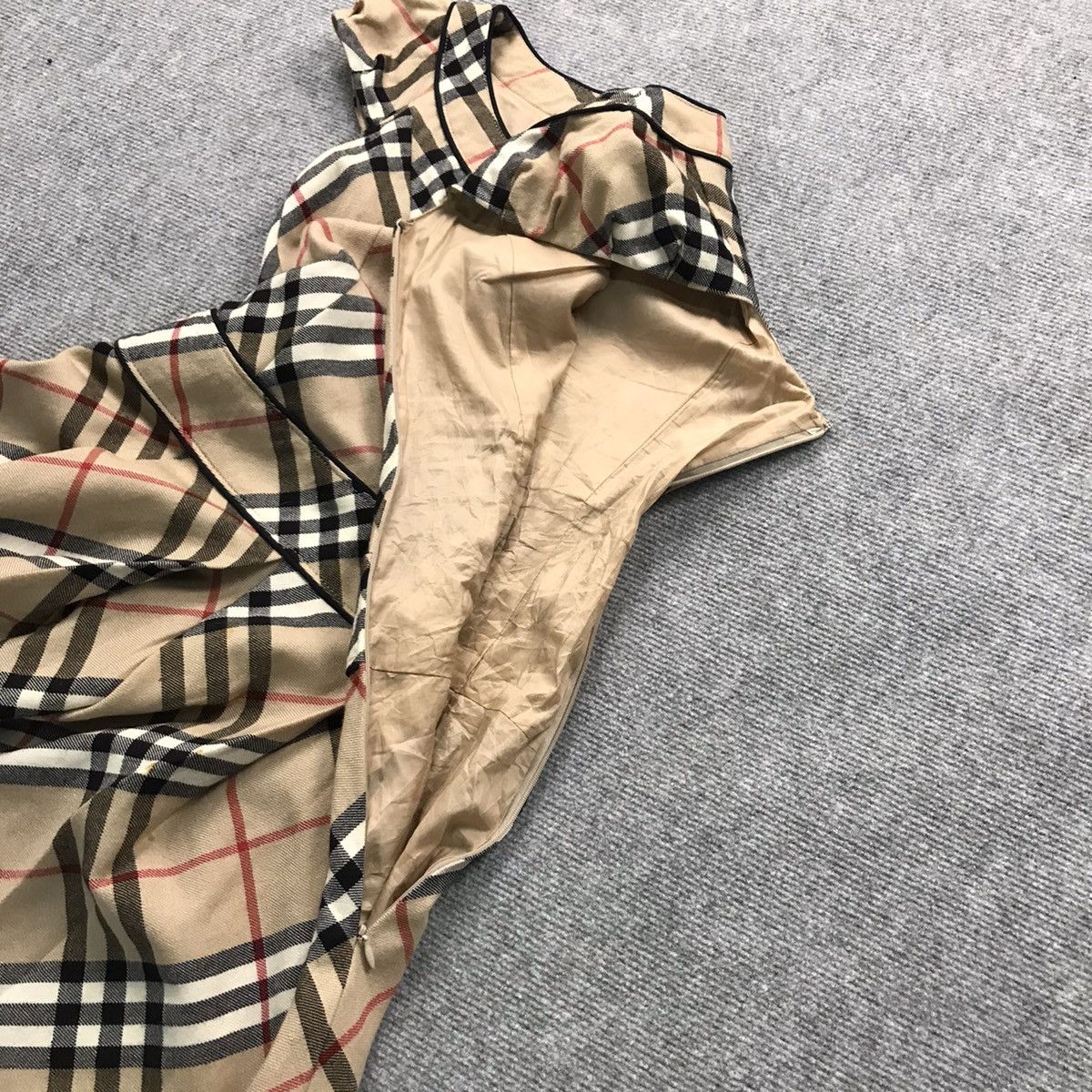 WOMEN BURBERRY WOOL NOVACHECK DRESS