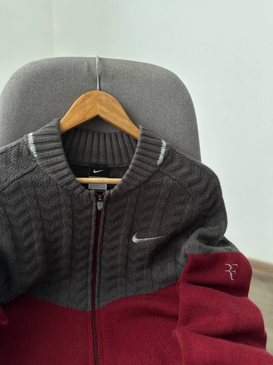Nike × Vintage Vintage Nike Premier Roger Federer Team Red Sweater Size US S / EU 44-46 / 1 - 9 Thumbnail