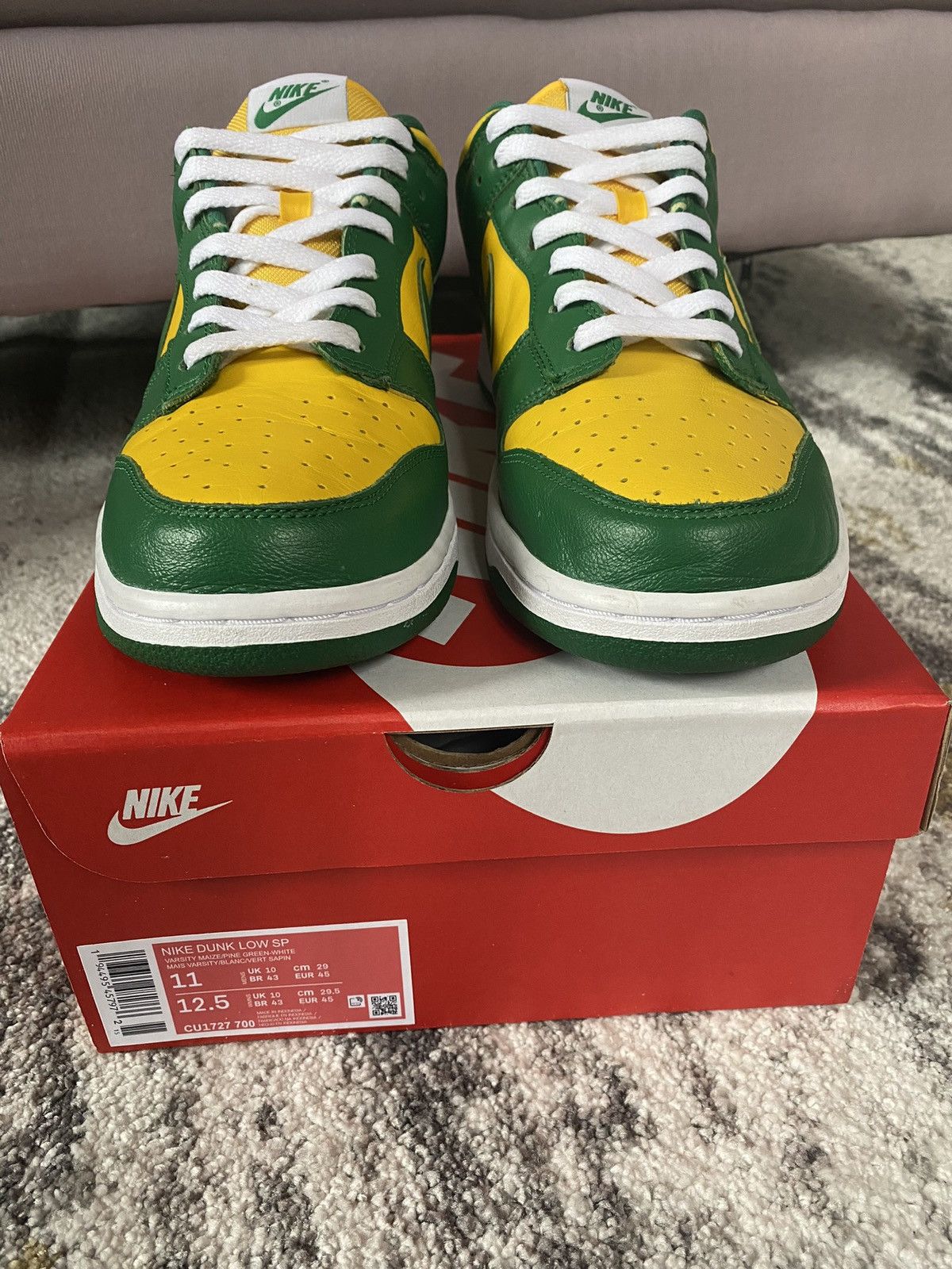 image of Nike Dunk Low Retro “Brazil” 2020 Shoes, Men's (Size 11)