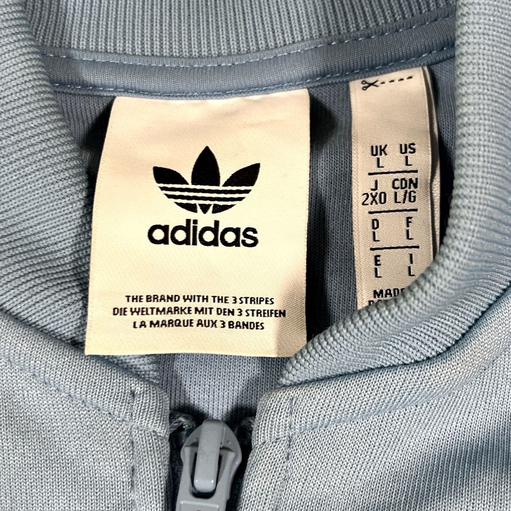 Adidas Large Adidas Trefoil Track Jacket Blue White Mens Size US L / EU 52-54 / 3 - 7 Thumbnail