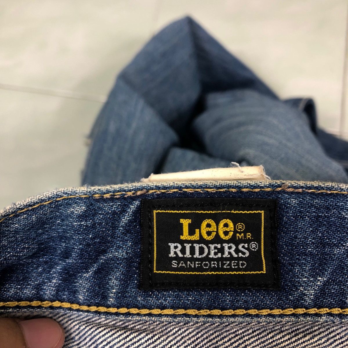Japanese Brand 🔥Vintage Denim Jeans Lee Rider Biker Size US 32 / EU 48 - 22 Thumbnail