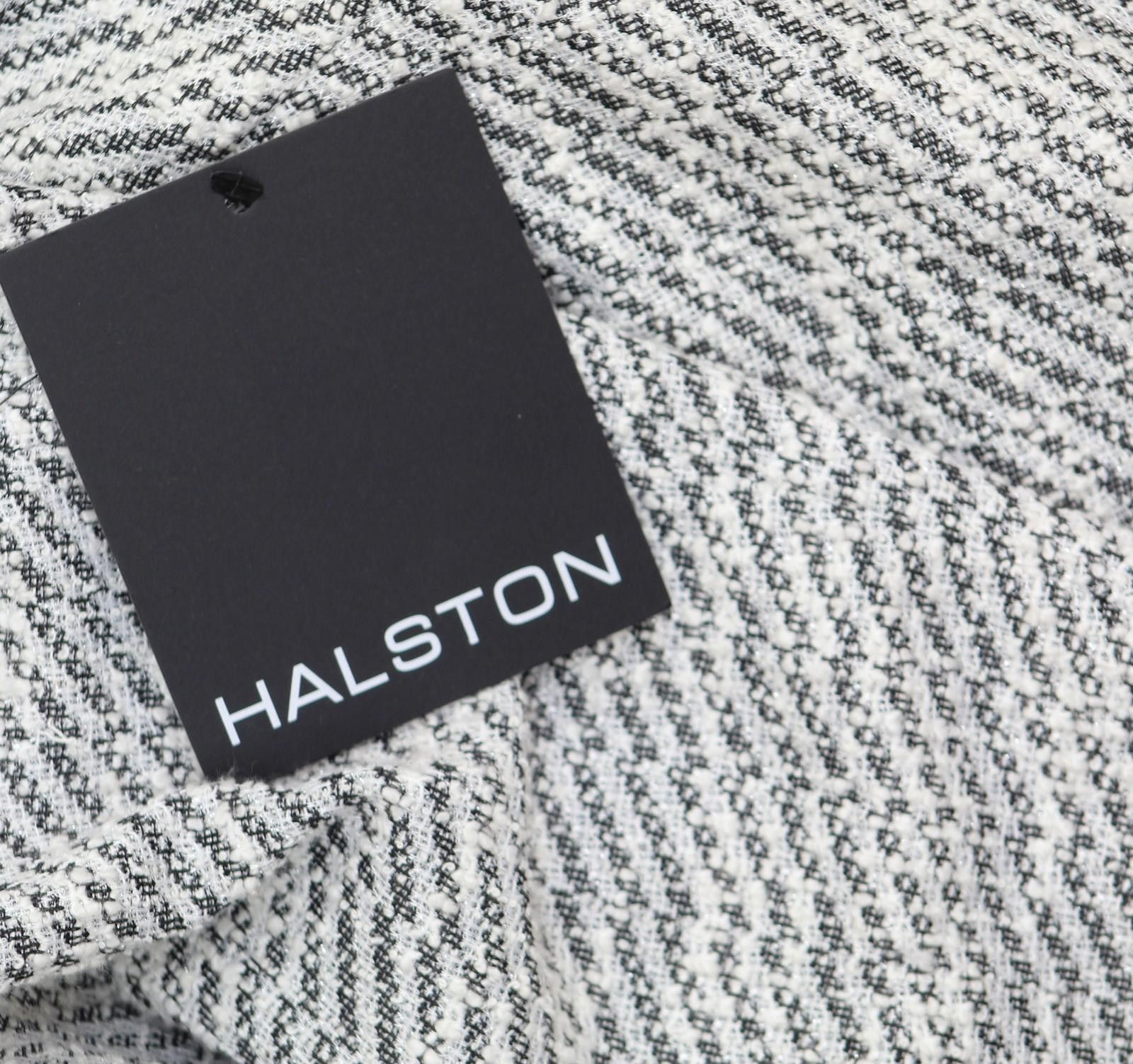 Other Nwt Halston Boucle Skinny Pants Hi475a4g Black / Cream Xl Size 40" / US 18 - 3 Thumbnail