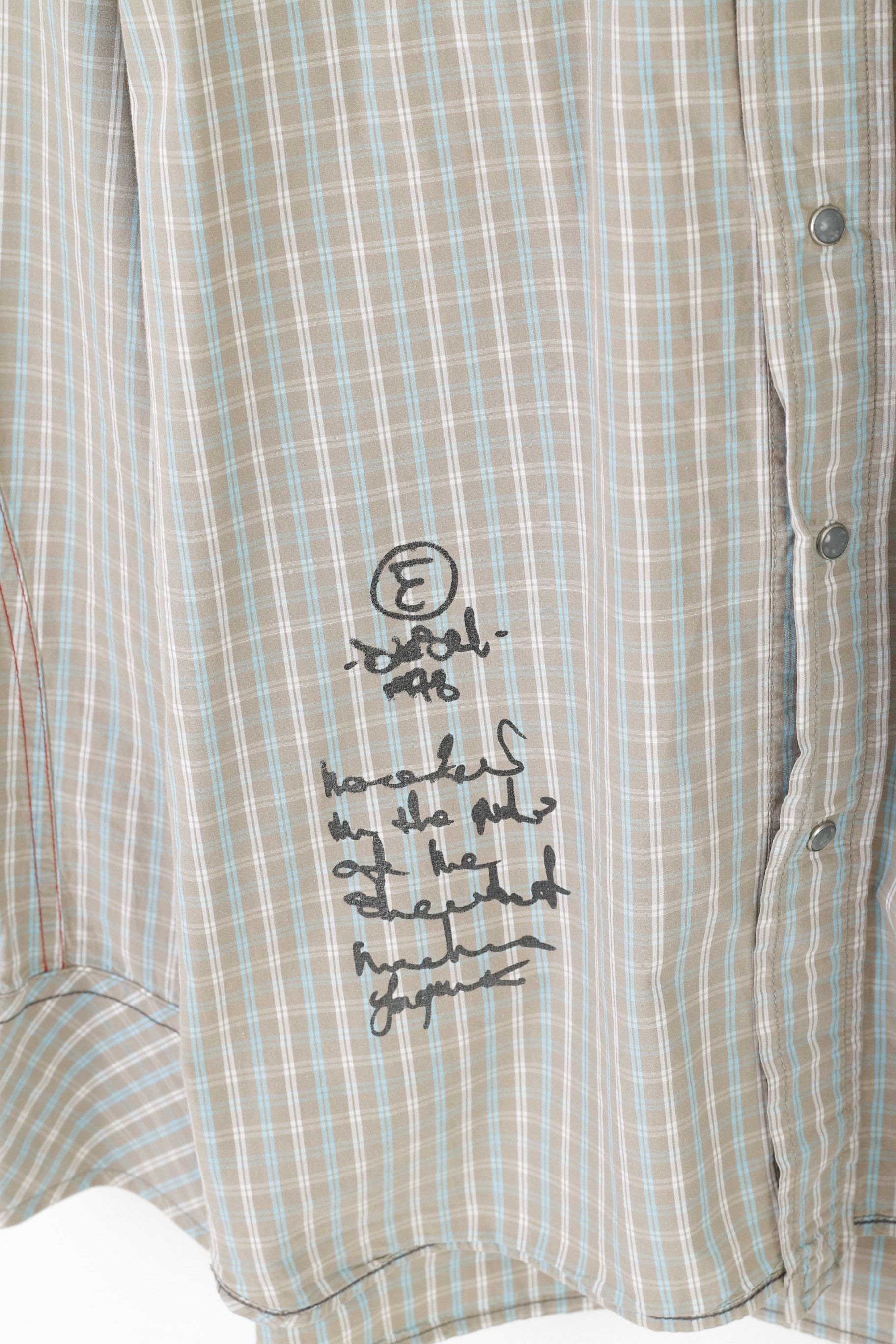 Diesel Diesel Men L Casual Shirt Gray Check Cotton 0237 Size US L / EU 52-54 / 3 - 6 Thumbnail