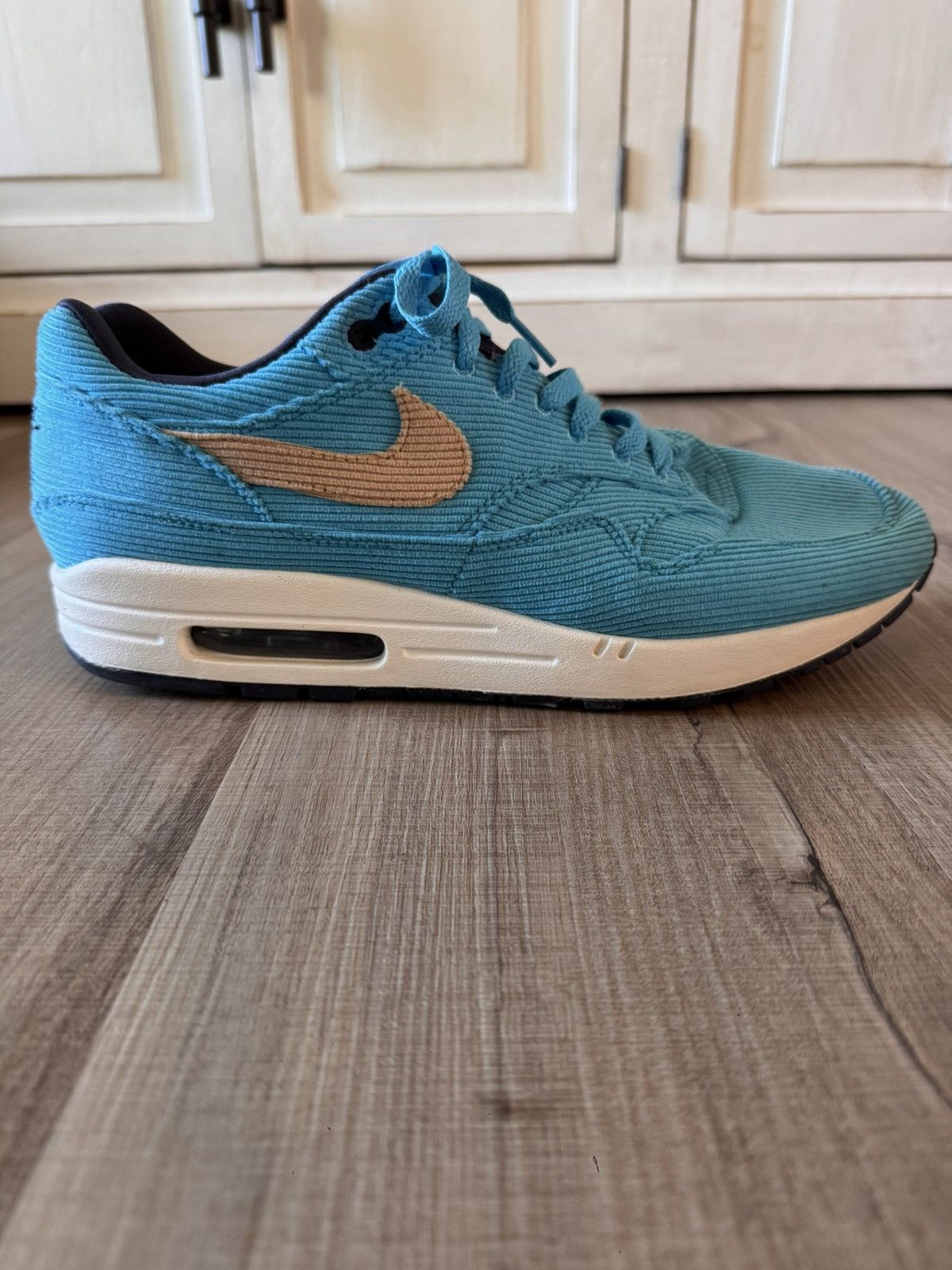 Nike Nike Air Max 1 Premium "Corduroy Baltic Blue" Size US 12 / EU 45 - 8 Thumbnail