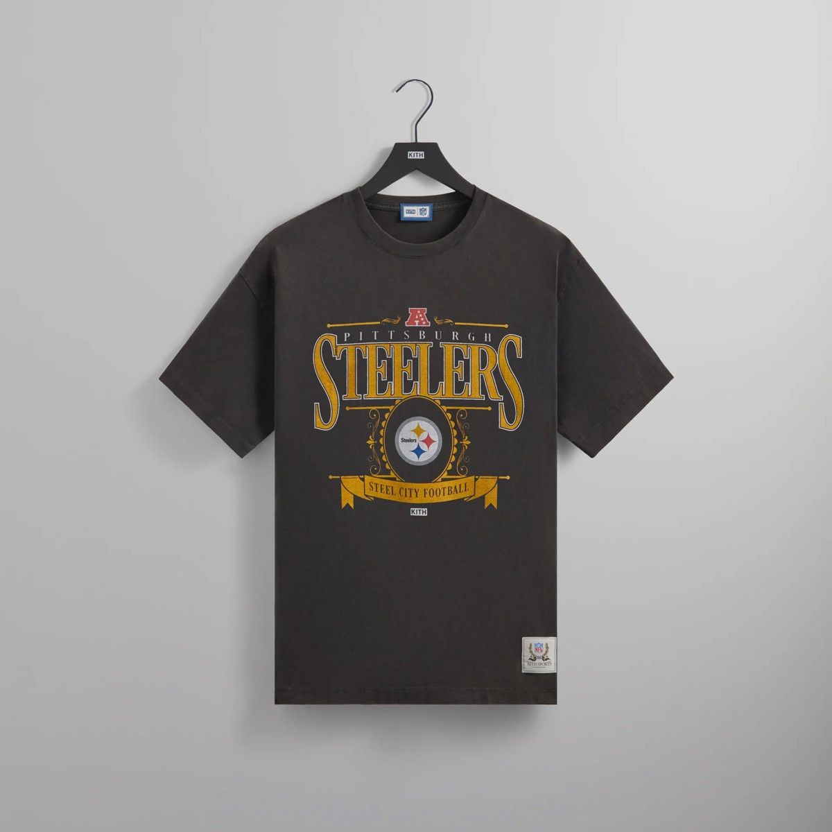 image of Kith X Nfl Steelers - XL in Black, Men's